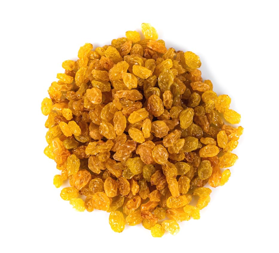 Sunburst Snacks Premium Golden Raisins 1kg (35.2 oz) - Sweet & Juicy Dried Fruit for Baking, Snacking & Healthy Breakfast | Bulk Pack