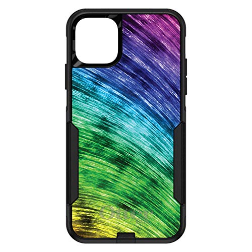 Rainbow Shimmering Curve On Black Case