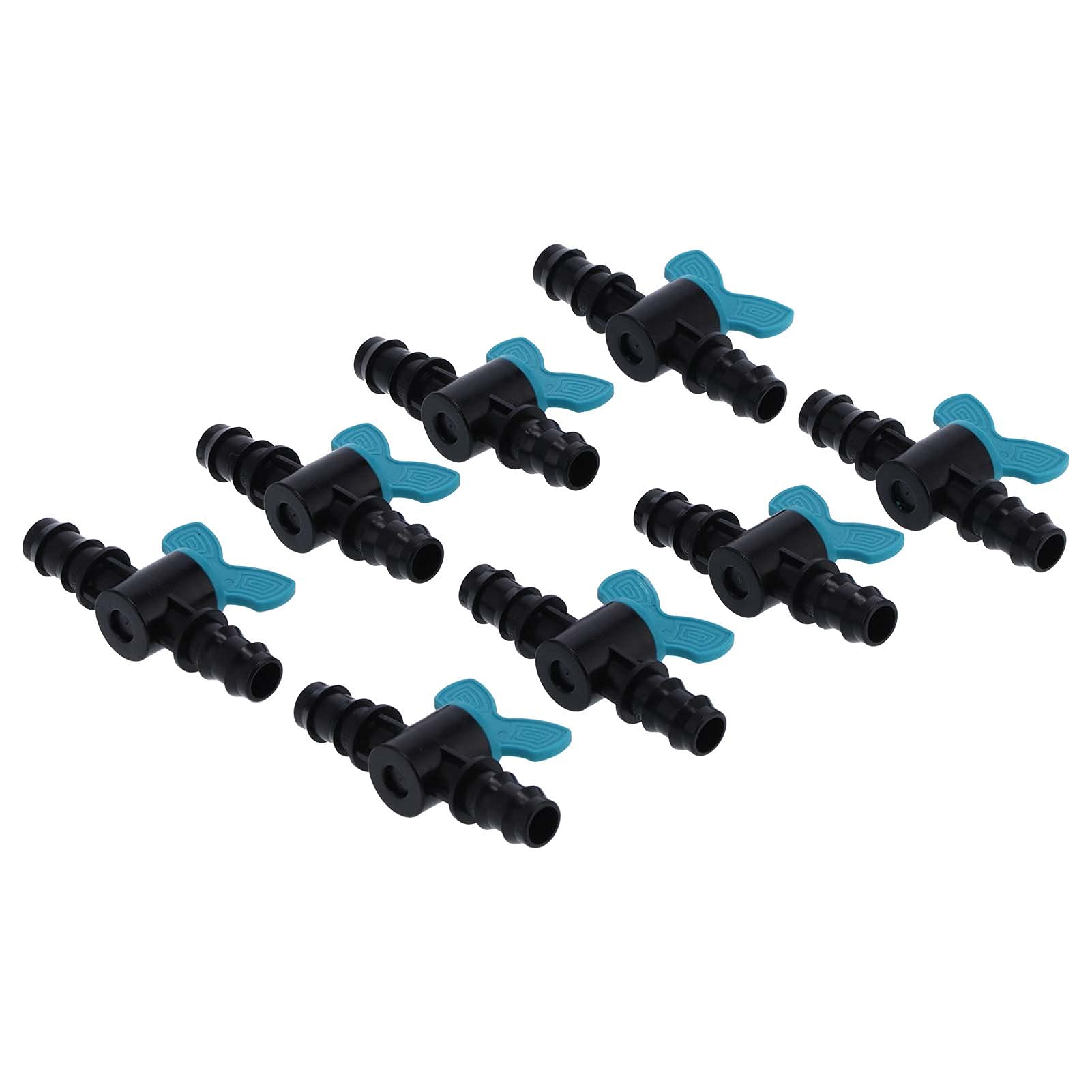 WNSC 50Pcs Irrigation Shut Off Switch Valve - Durable Garden Watering System Accessories for Lawn, Flower Beds & Vegetable Gardens | Perfect for Drip Irrigation, Sprinkler Systems & Hose Connections
