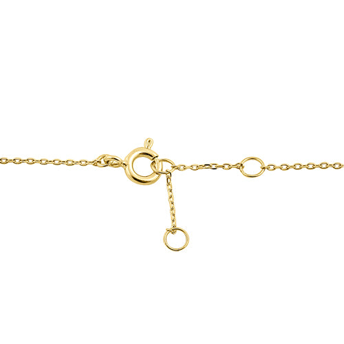 14K Solid Yellow Gold Round Cubic Zirconia Bracelet for Women - Elegant CZ Tennis Bracelet for Everyday Wear & Special Occasions