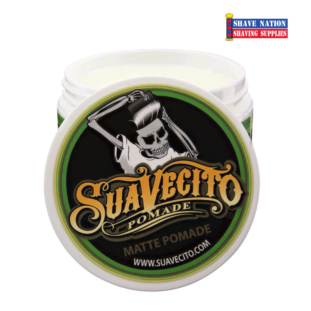 Suavecito Matte Hair Pomade for Men - Strong Hold, Low Shine Styling Wax - Perfect for Textured, Messy & Modern Hairstyles - Great for Daily Use & Special Occasions