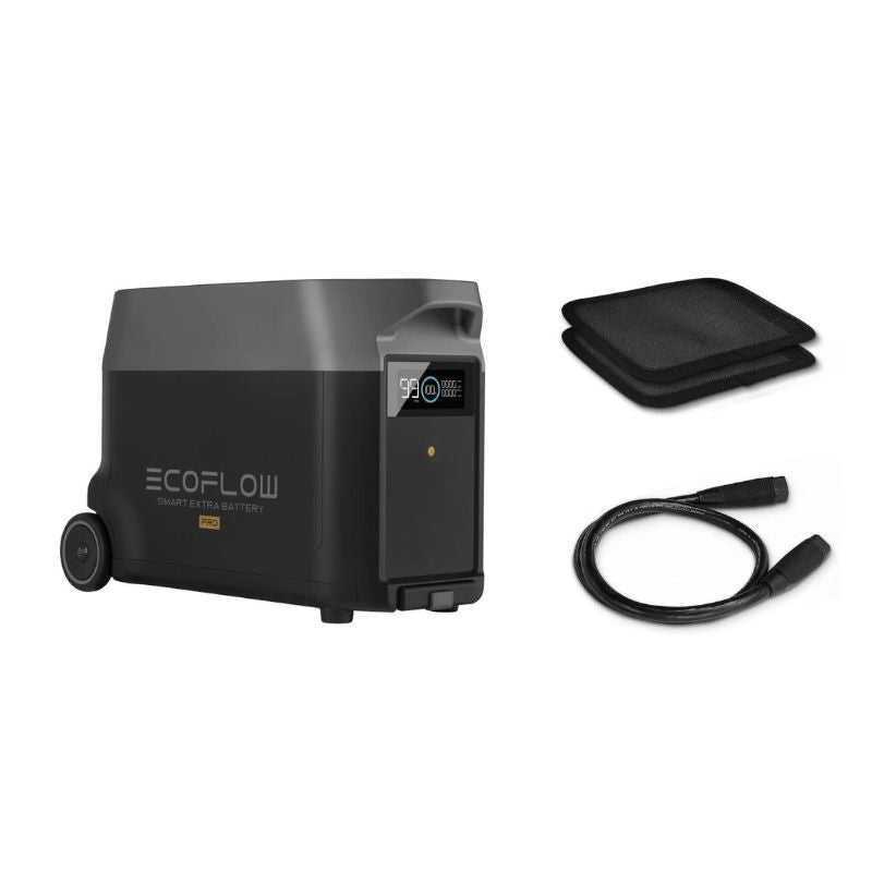EcoFlow DELTA PRO Smart Expansion Battery - 3600Wh Capacity, Doubles Storage, 6000 Lifecycles, 5-Year Warranty | Portable Power for Camping, RV, Home Backup & Emergency Power Supply