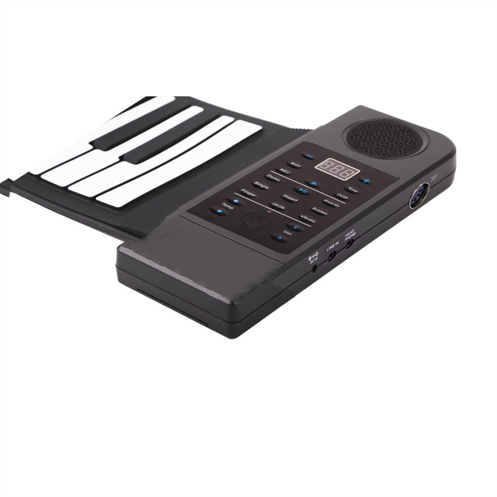 61-Key Portable Folding Piano with Thickened Soft Keyboard - Hand-Rolled Electronic Keyboard for Travel, Home Practice & Live Performance