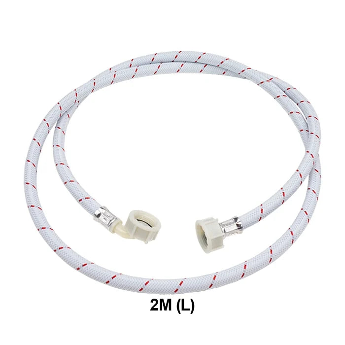 Unilux ULX107 Universal 2m Hot & Cold Water Inlet Hose for Washing Machines & Dishwashers - Durable & Flexible for Home & Commercial Use