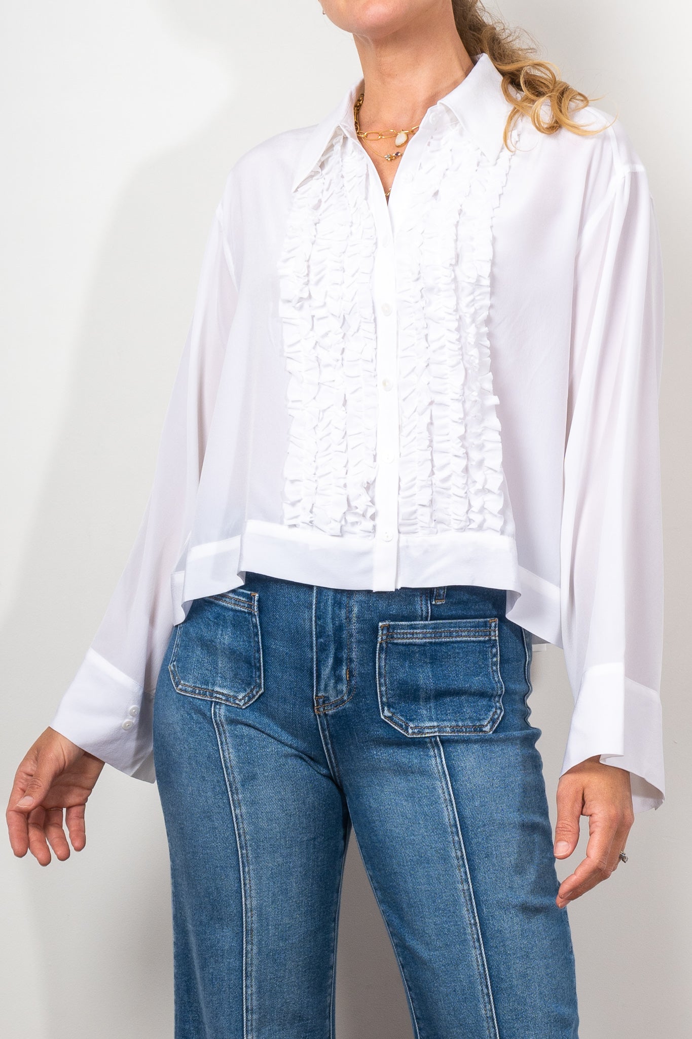 M.A. Dainty Liza Shirt - Women's Stylish Casual Blouse for Work & Everyday Wear | Perfect for Office, Date Night & Weekend Outfits