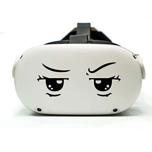 CloudCave Anime Stickers - Premium Vinyl Transfer Anime Eye Decals for VR Headsets (Oculus Quest 2, PlayStation VR 2) & More - Removable Decals for Laptop, Car, Wall Decor - Perfect for Gaming Setups & Personalizing Devices