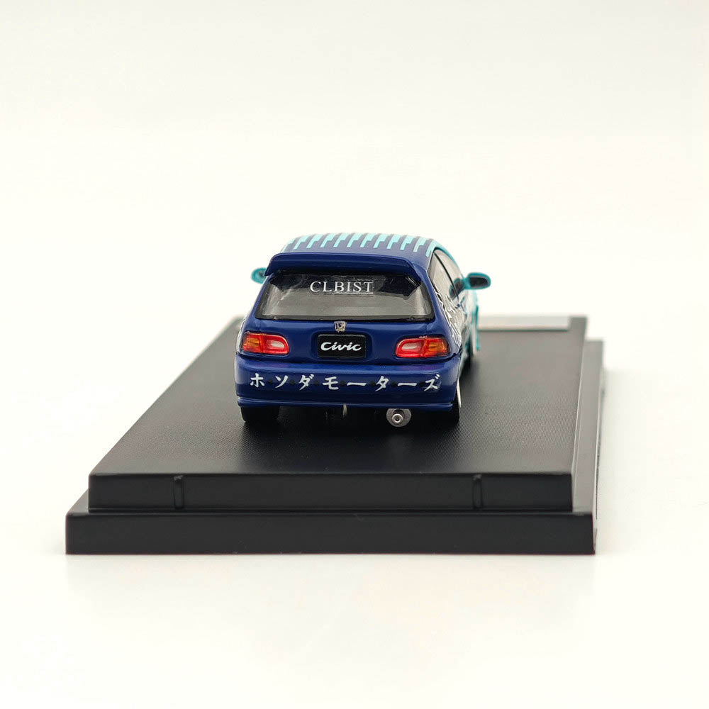 1:64 Scale Diecast Model Car - Honda Civic EG6 Kanjozoku FALKEN Limited Edition (499 Pieces) - Collectible Miniature Vehicle for Display, Racing Enthusiasts & Car Model Collections