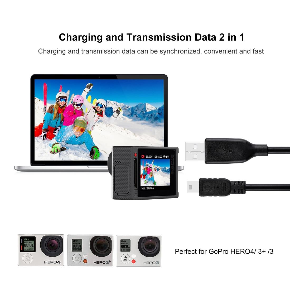 1.5m USB Sync Cable for GoPro Hero 4/3/3+ - Fast Data Transfer & Charging Cord - Perfect for Outdoor Adventures, Travel & Action Camera Accessories