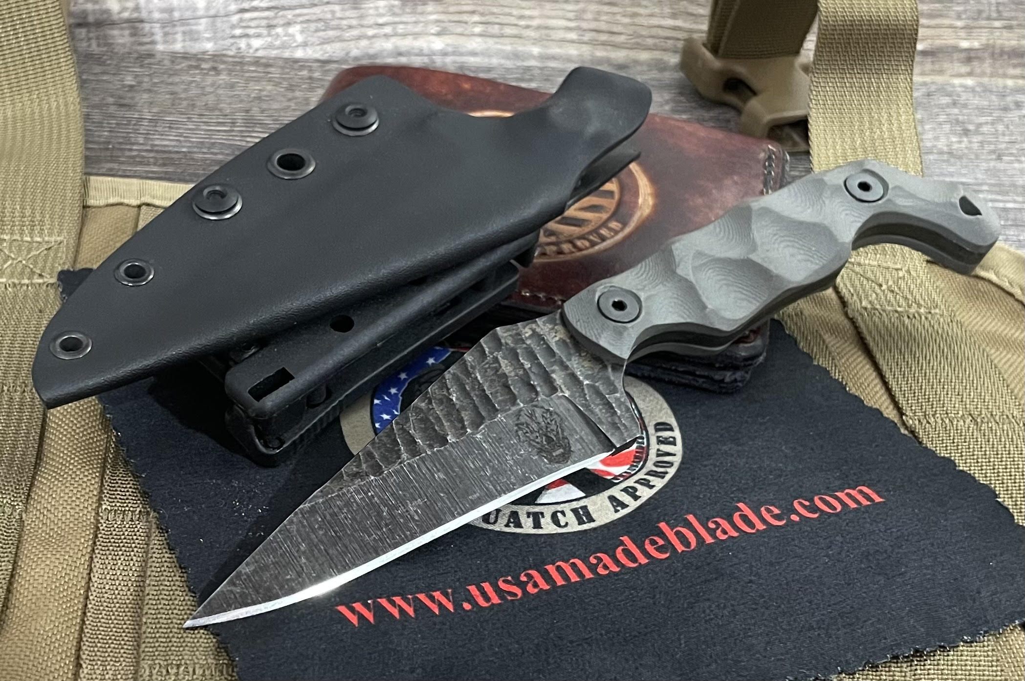 Stroup Knives Bravo 5 Folding Knife with Grey G10 Handle - Premium EDC Pocket Knife for Outdoor Camping, Hiking & Everyday Carry