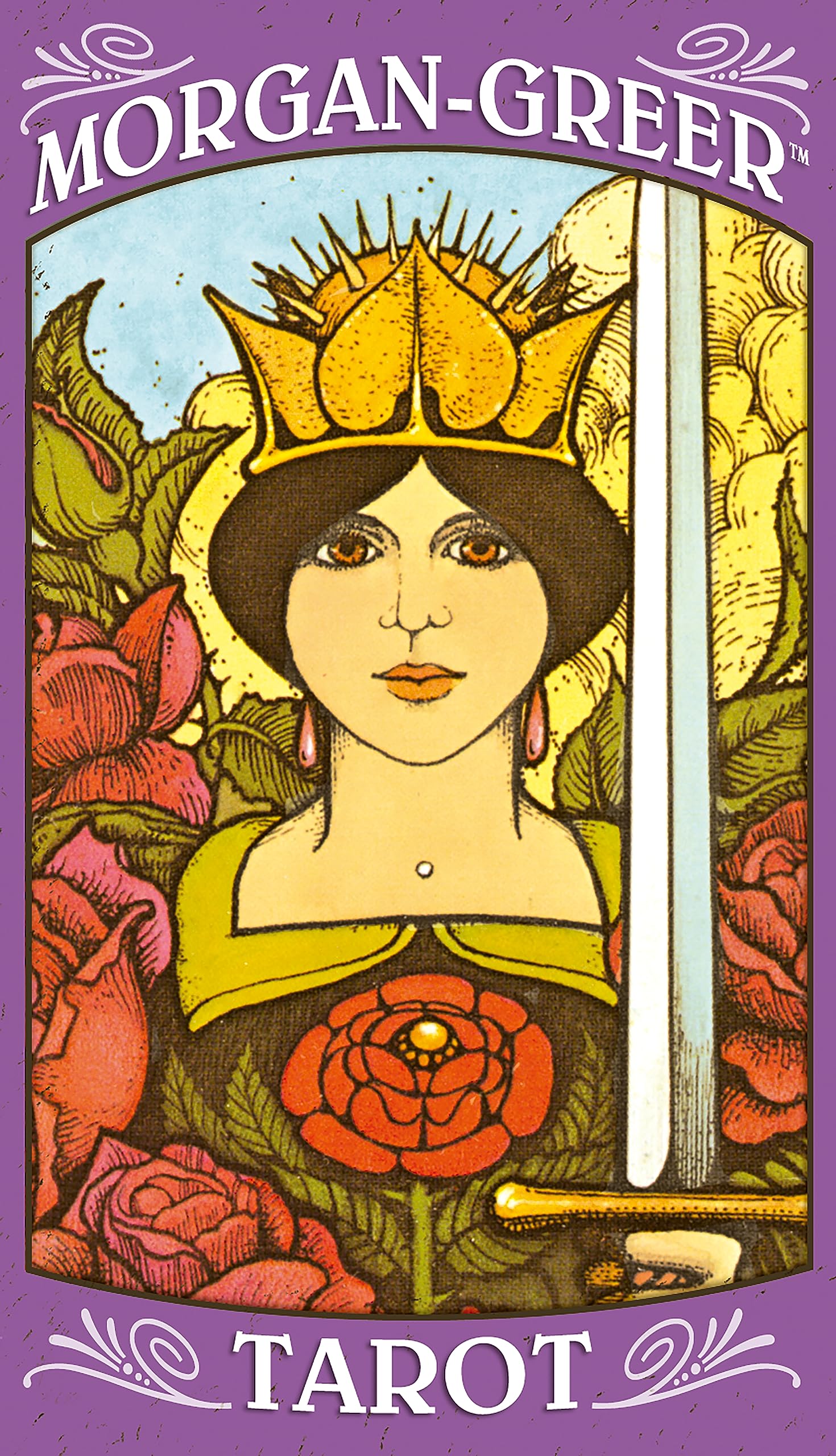 Morgan-Greer Tarot Deck - 78-Card Classic Tarot Set with Guidebook for Divination, Meditation & Spiritual Growth | Perfect for Beginners & Professional Readers