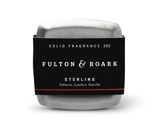 Fulton & Roark Solid Fragrance for Men - Sterling Scent | Long-Lasting Travel Cologne | Perfect for Gym, Office & Everyday Use