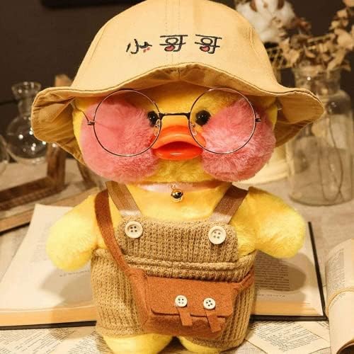 FULAI Soft Plush Yellow Duck Stuffed Animal Toy - 12inch/30cm Huggable DIY Plushie with Cute Headband & Costume | Perfect Gift for Kids & Girls Birthday | Nursery Decor, Baby Shower Present, Toddler Comfort Toy