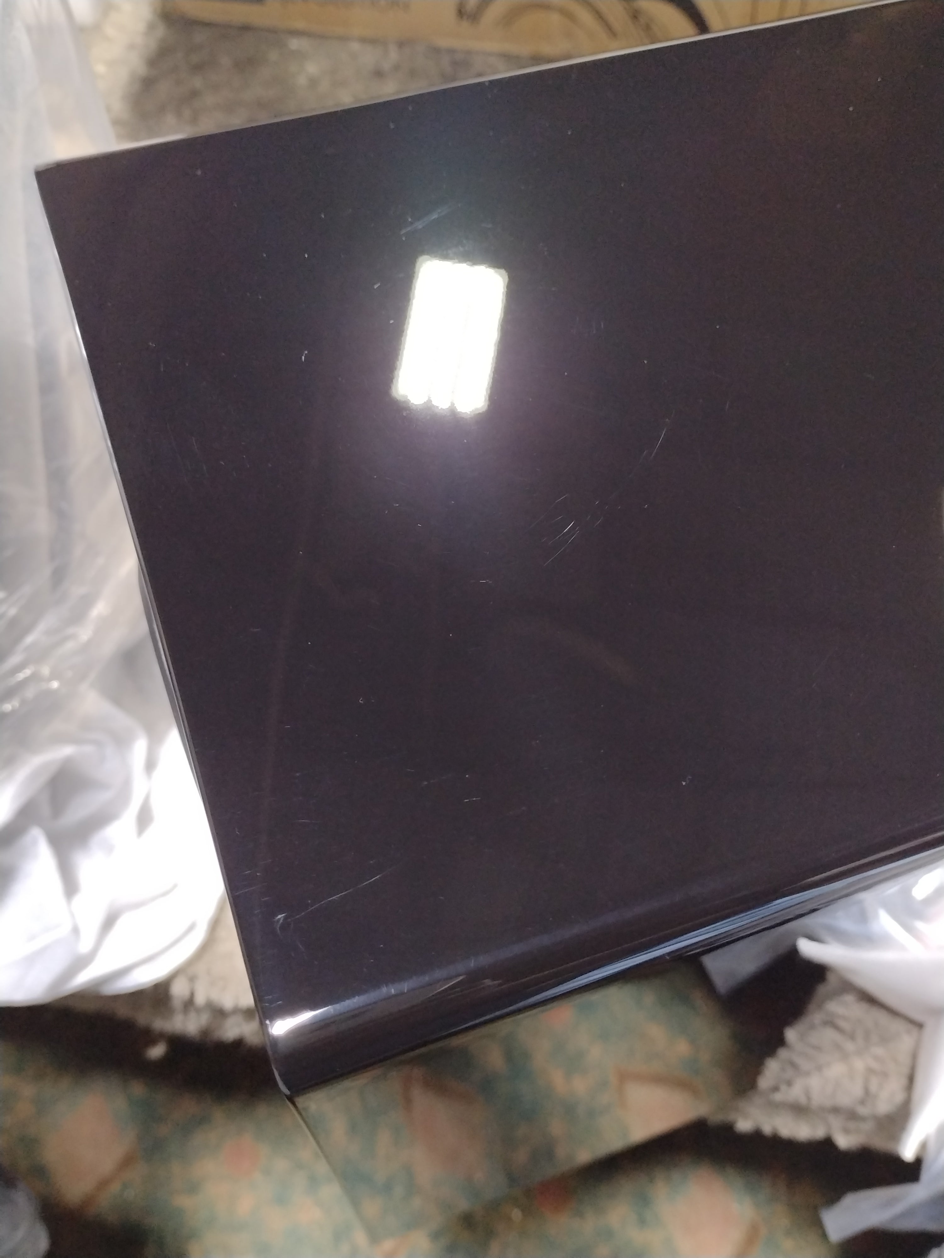 Prime Bookshelf - Glossy Piano Finish with Power Outlet - Perfect for Home, Office & Library Organization (Model 1094)