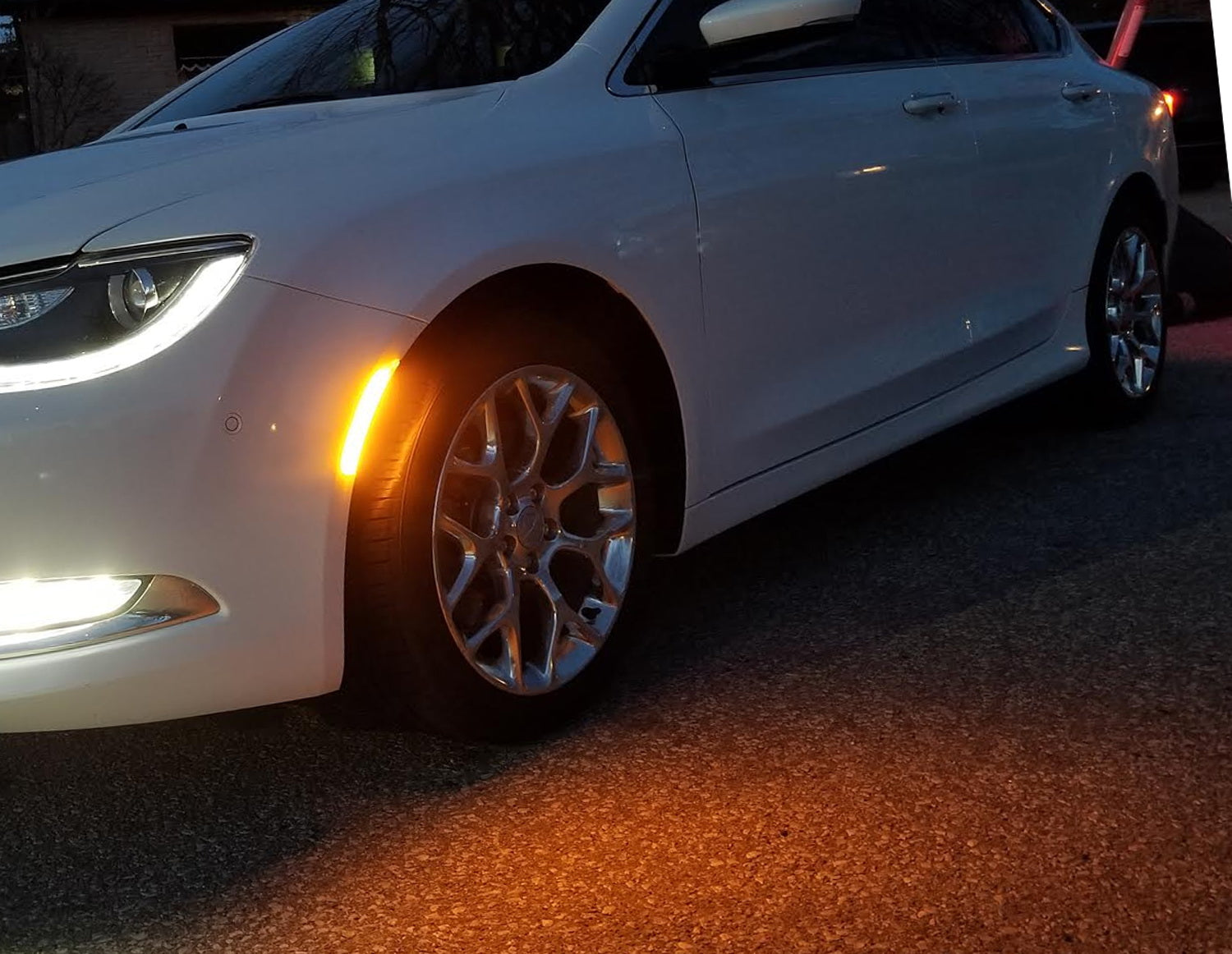 2015-2017 Chrysler 200 Clear Amber LED Side Marker Lights - Front Position Lamp Kit - Upgrade for Enhanced Visibility & Style | Perfect for Night Driving & Car Customization
