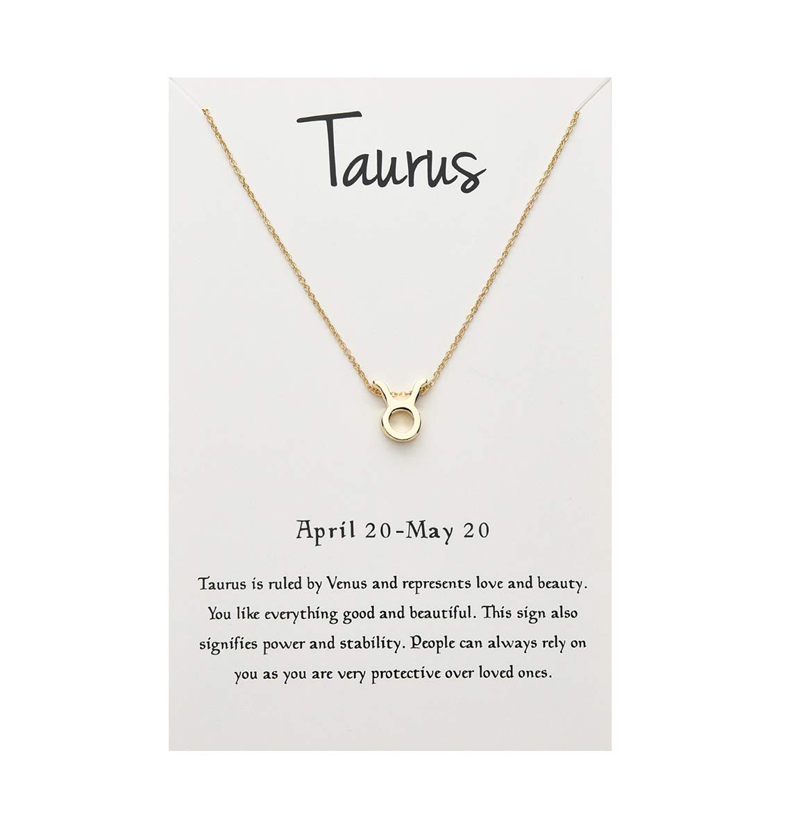 12 Zodiac Astrology Necklace for Women - Personalized Horoscope Pendant with Constellation Charm & Gift Card - Perfect Birthday Gift for Her, Daily Wear & Special Occasions