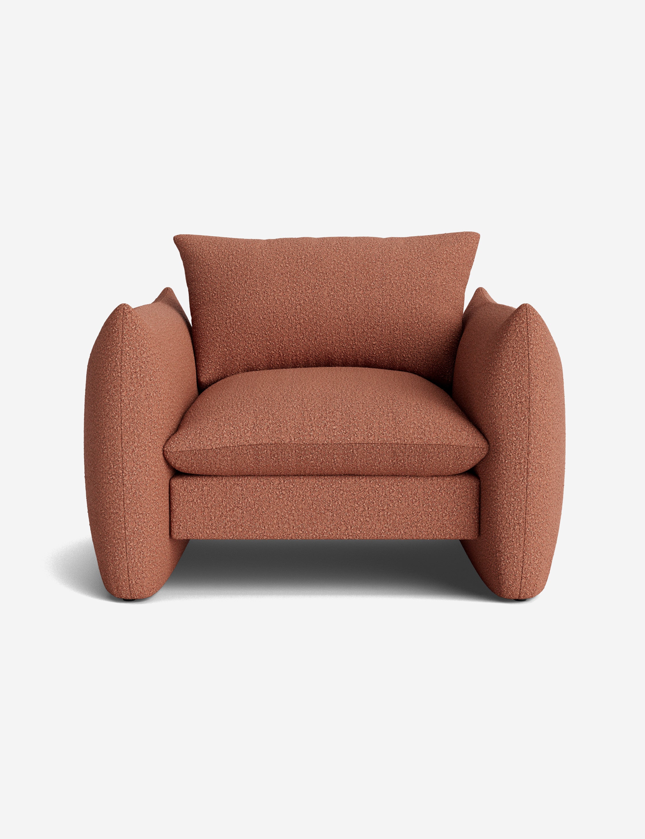 Modern Banks Accent Chair - Mid-Century Inspired Upholstered Armchair for Living Room, Bedroom & Office - Stylish Home Decor with Wooden Legs & Comfortable Cushioning