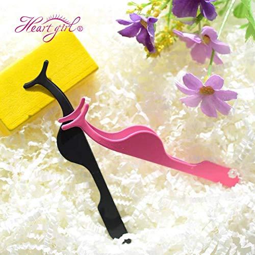 BAMBBLE False Eyelash Applicator Set [2 Pack] - Stainless Steel Eyelash Tweezers for Easy Application & Removal | Professional Makeup Tools for Lashes & Extensions | Perfect for Home, Salon & Travel Use