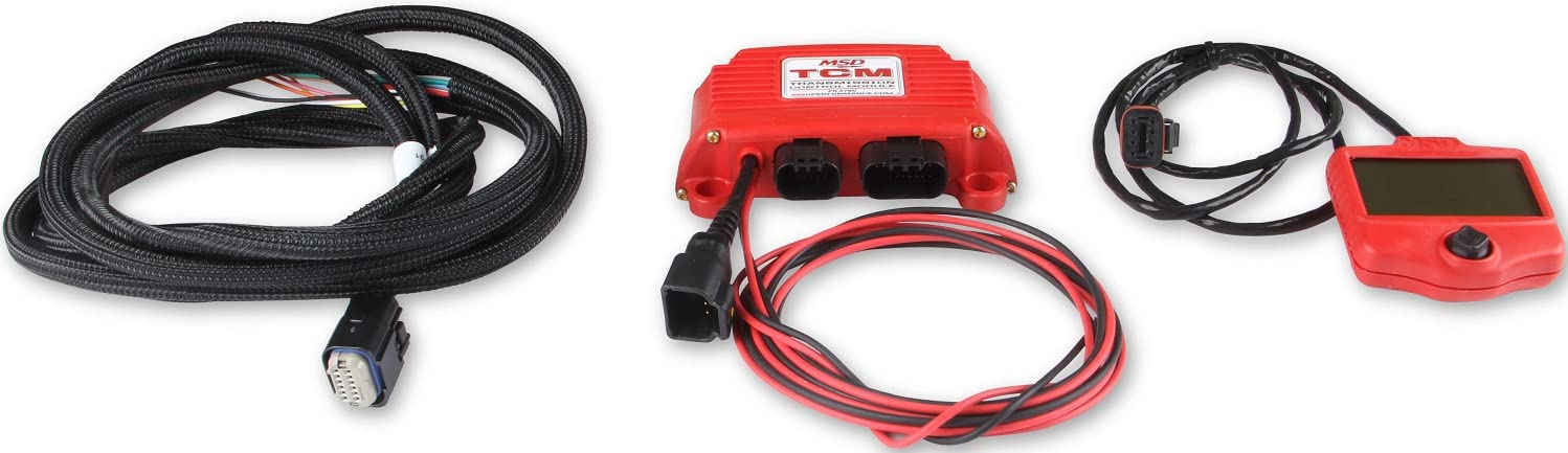 MSD Atomic Stand-Alone Transmission Controller - Red Finish - Compatible with 4-Speed Automatic Transmissions - Performance Upgrade for Drag Racing & Street Cars
