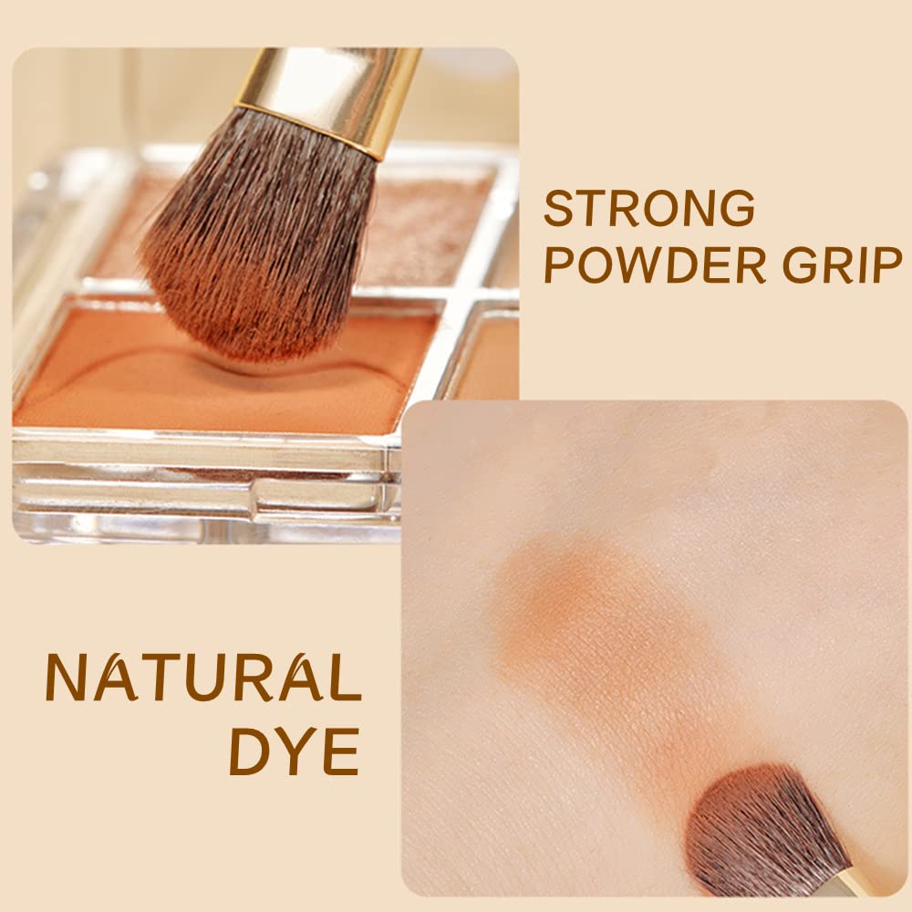 9 Pcs Portable Makeup Brushes Set with Travel Case - Mini Cosmetic Brushes for Foundation, Blush & Powder - Compact Makeup Brush Kit for On-the-Go Beauty (BN-9) | Perfect for Travel, Daily Makeup & Professional Use