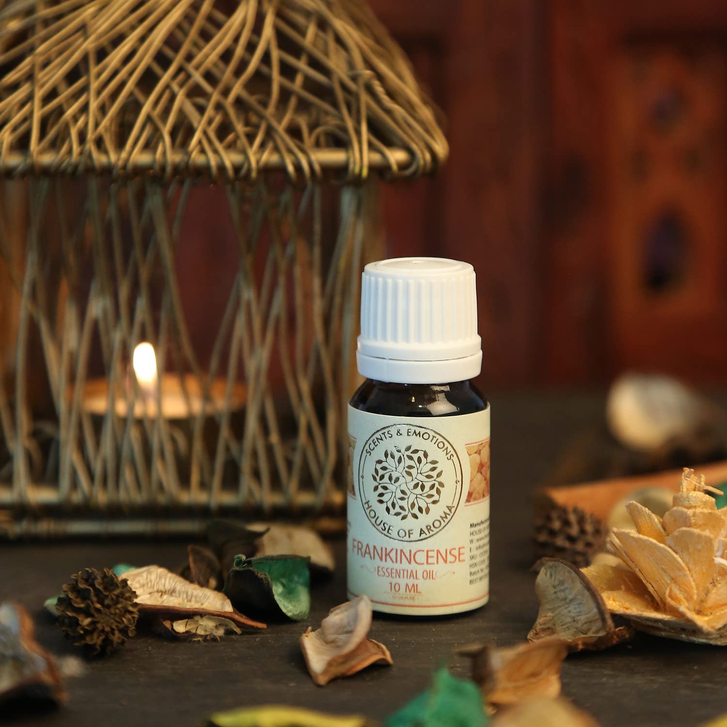 100% Pure Frankincense Essential Oil for Hair Growth, Skin Moisturizing & Rejuvenation - Undiluted Natural Aromatherapy Oil, 10ml - Perfect for Home Fragrance, Spa Relaxation & DIY Beauty Treatments