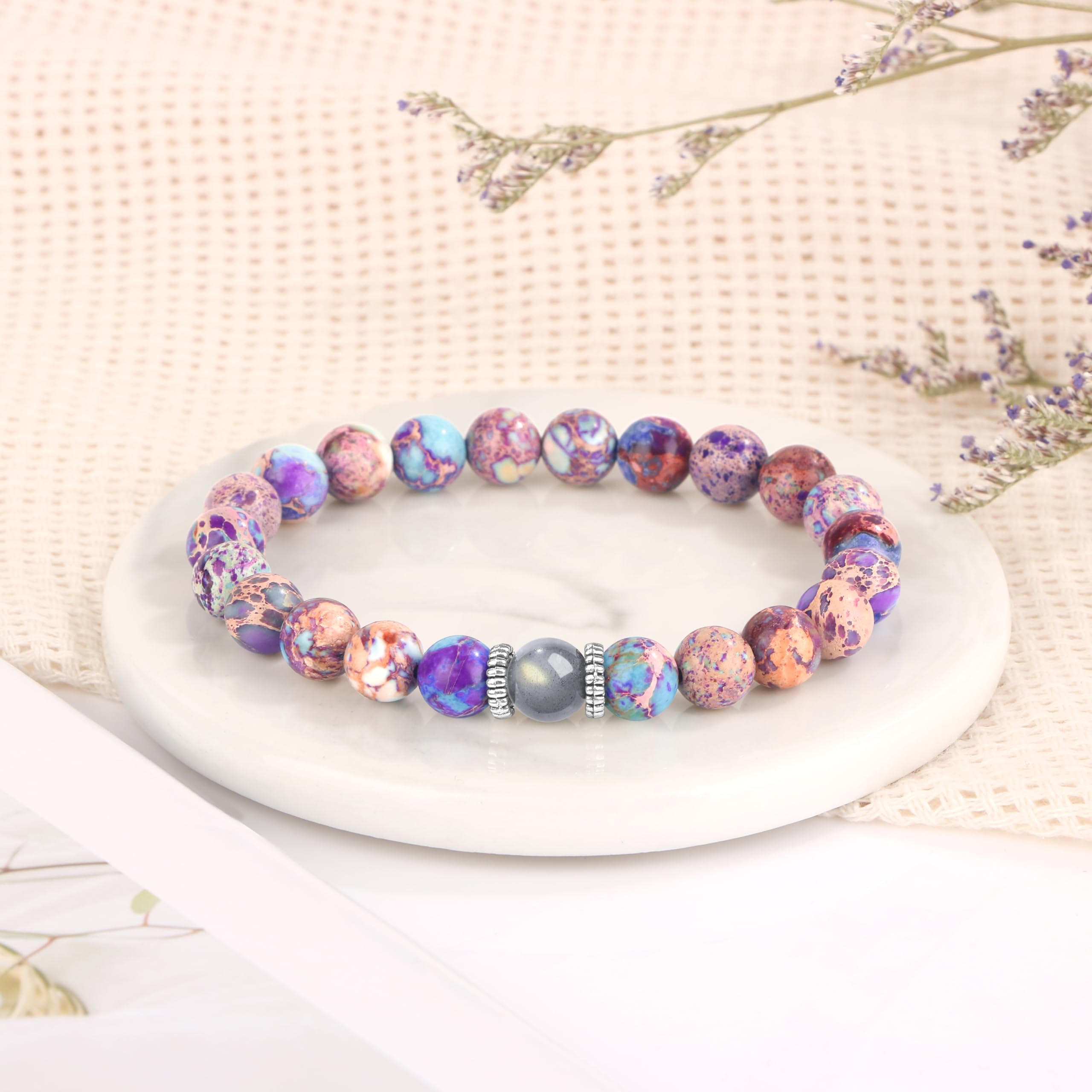 Trendy Imperial Stone Handmade Bracelet for Women - Colorful Birthday, Christmas Gift for Daughter, Sister, Best Friend | Perfect for Casual Wear, Parties & Special Occasions