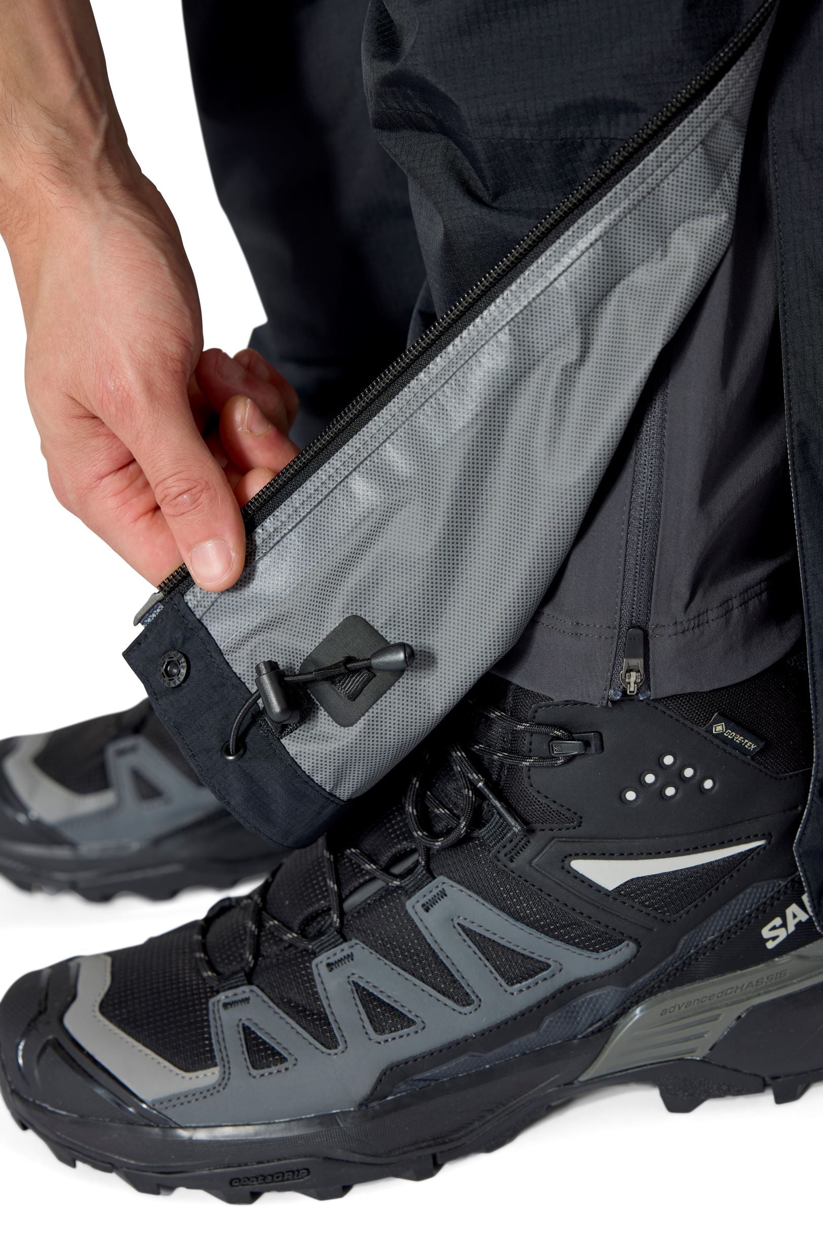 Men's Waterproof Hiking Pants - Downpour Mountain Outdoor Rain Pants for Trekking, Camping & Backpacking