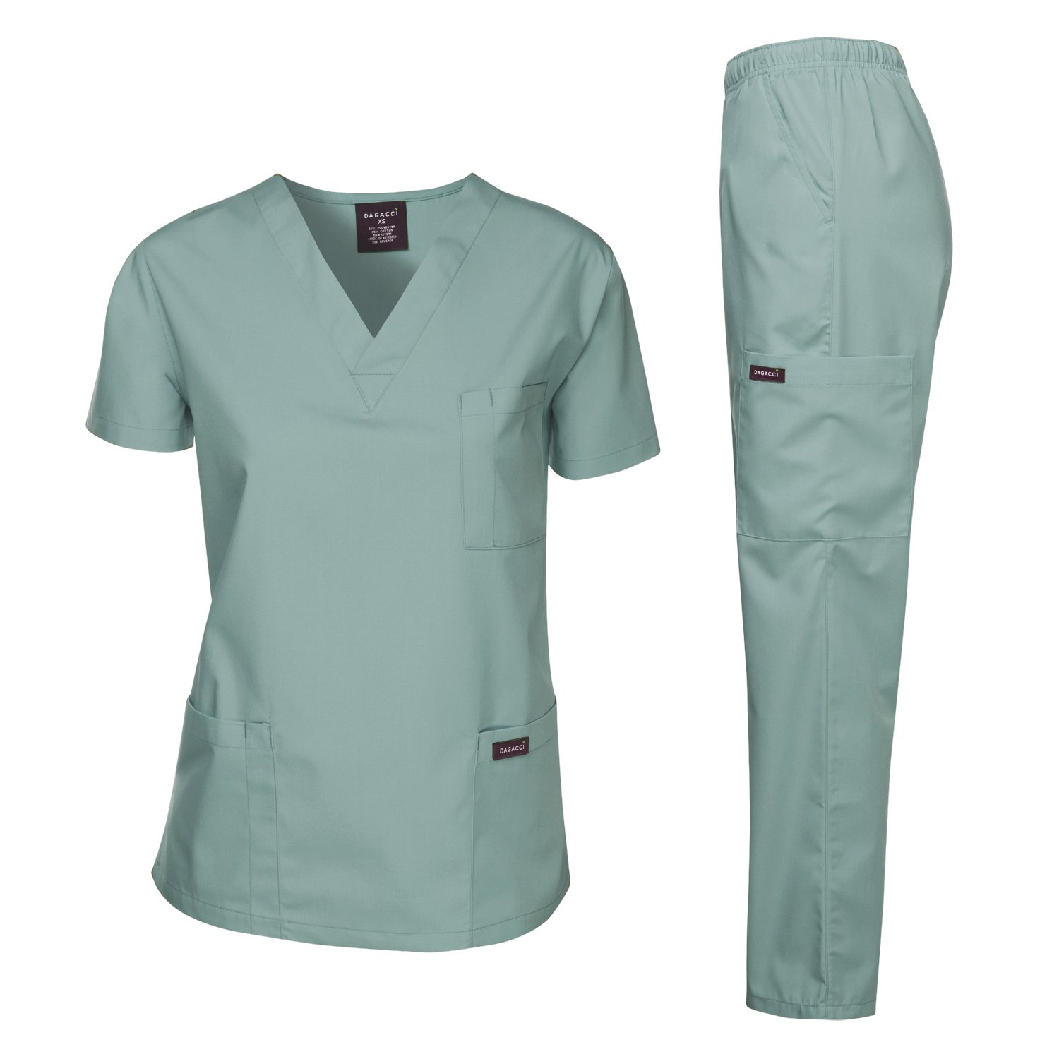 Dagacci Medical Scrubs Set for Women & Men - Comfortable Scrubs Top & Pants for Nurses, Doctors & Healthcare Professionals | Perfect for Hospitals, Clinics & Medical Work