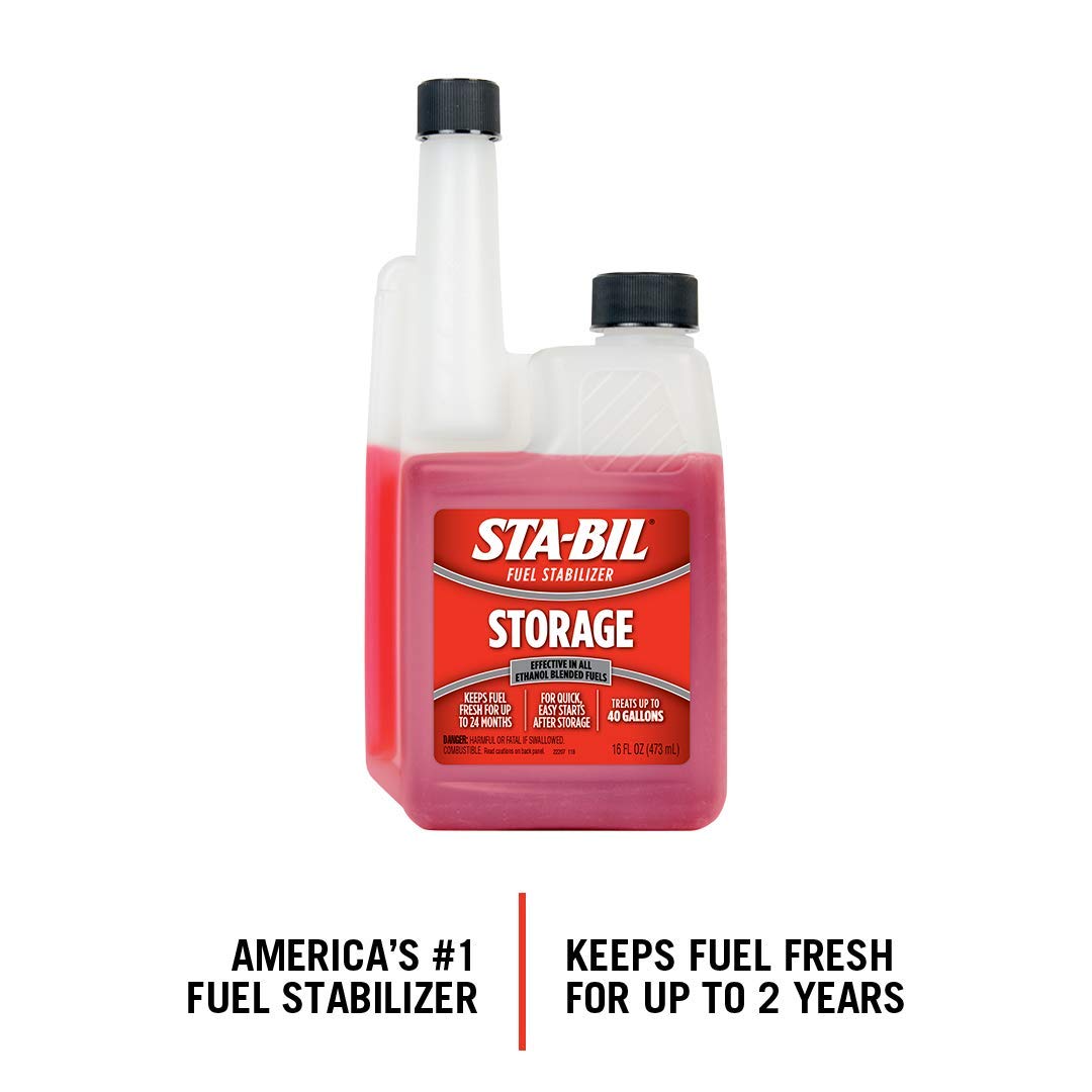 STA-BIL Fuel Stabilizer for Gasoline - 16 oz (12 Pack) | Keeps Fuel Fresh for 24 Months, Prevents Corrosion & Protects Engine | Ideal for Lawn Mowers, Generators, Boats & Seasonal Vehicle Storage