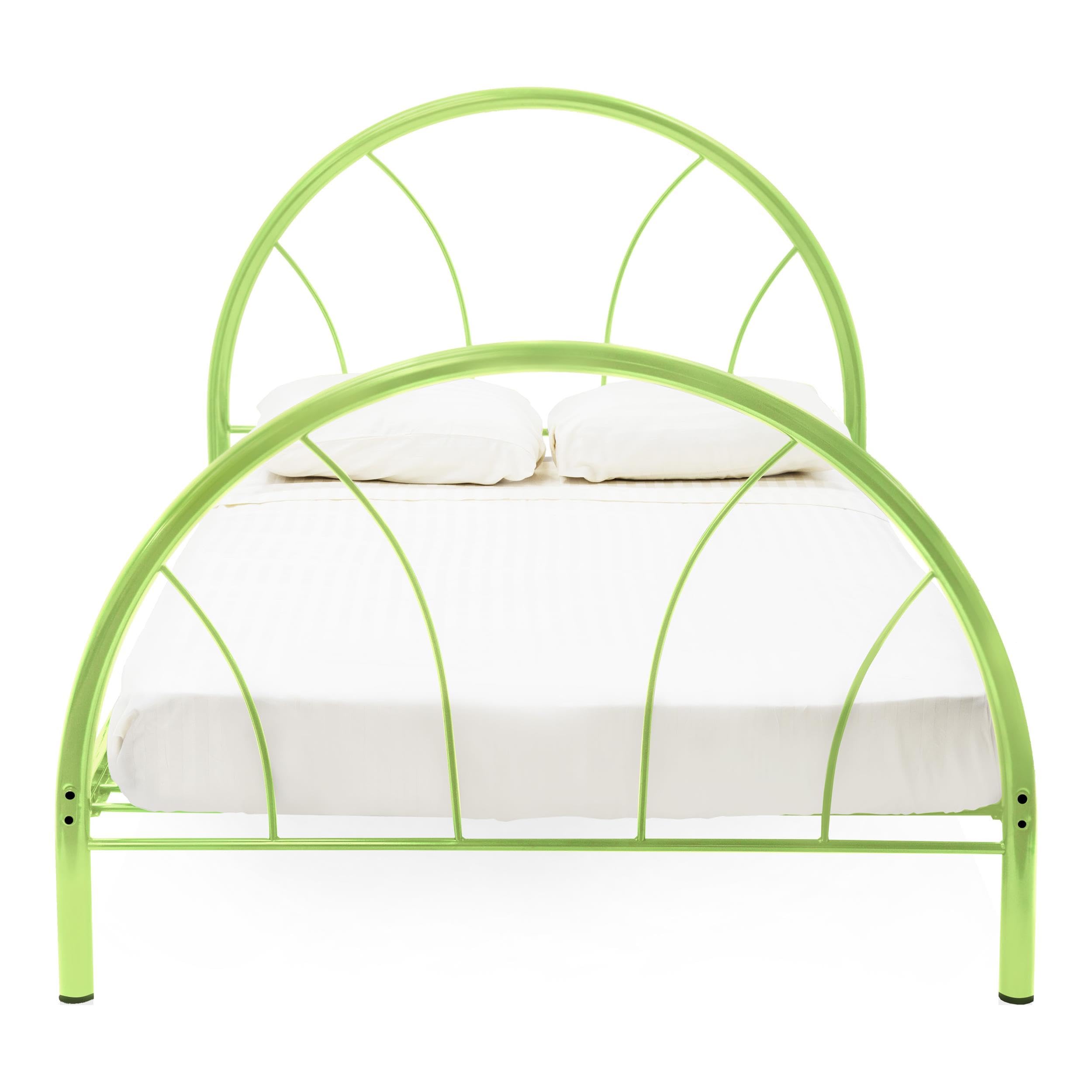 Furniture of America Andy Metal Youth Bed - Full Size, Apple Green, Sturdy & Durable Kids Bed Frame for Teenagers - Perfect for Bedrooms, Dorms & Guest Rooms