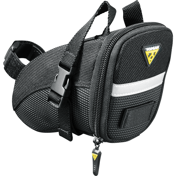 Topeak Aero Wedge Small Bike Seat Bag - Lightweight & Waterproof Cycling Accessory for Road & Mountain Bikes - Perfect for Storing Tools, Phone & Essentials on Rides