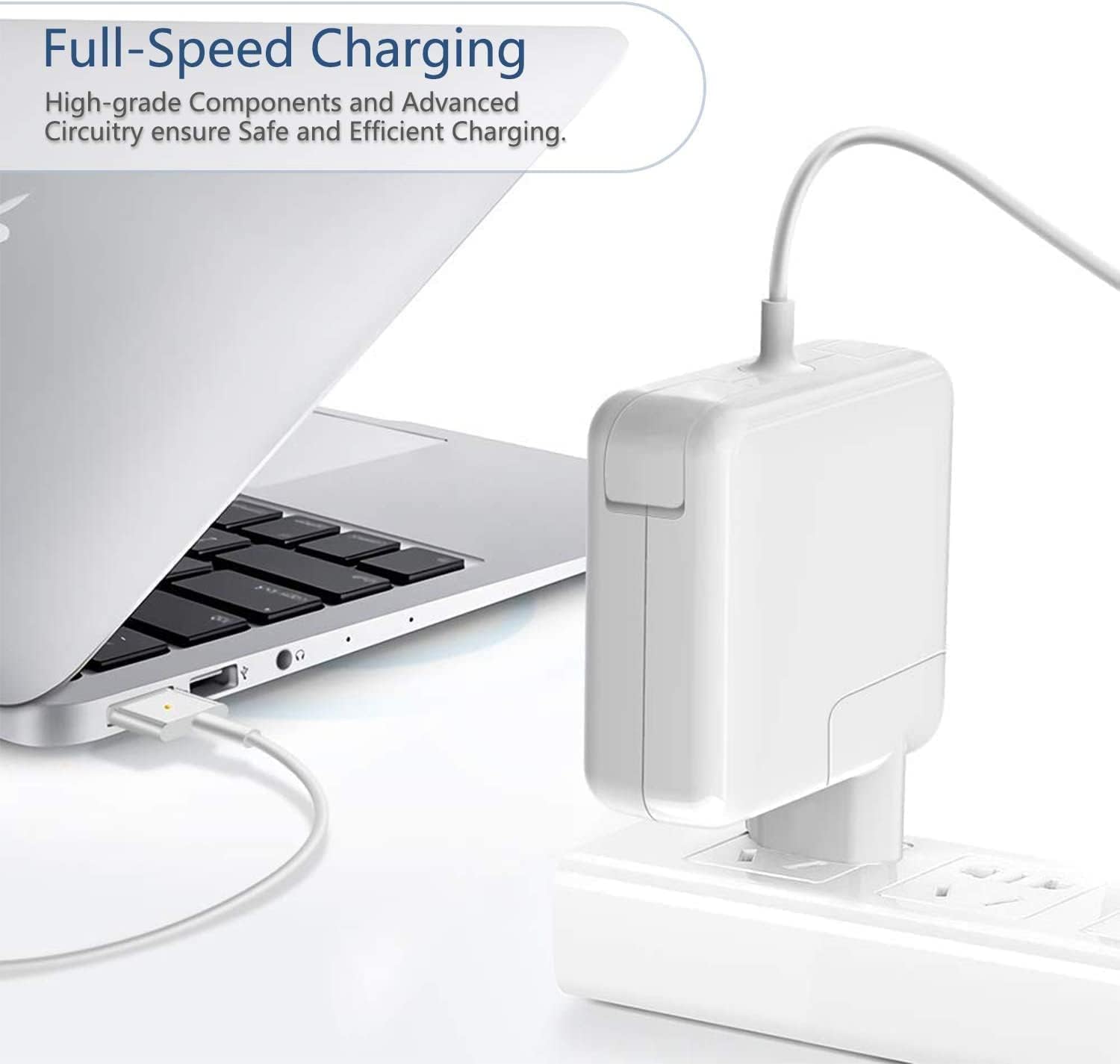 Ywcking 60W T-Tip MacBook Pro Charger - Compatible with MacBook Pro & Air 2012-2015 (11/13 Inch Models A1425 A1435 A1502 A1465 A1424) - Fast Charging Power Adapter for Home Office Travel & Study