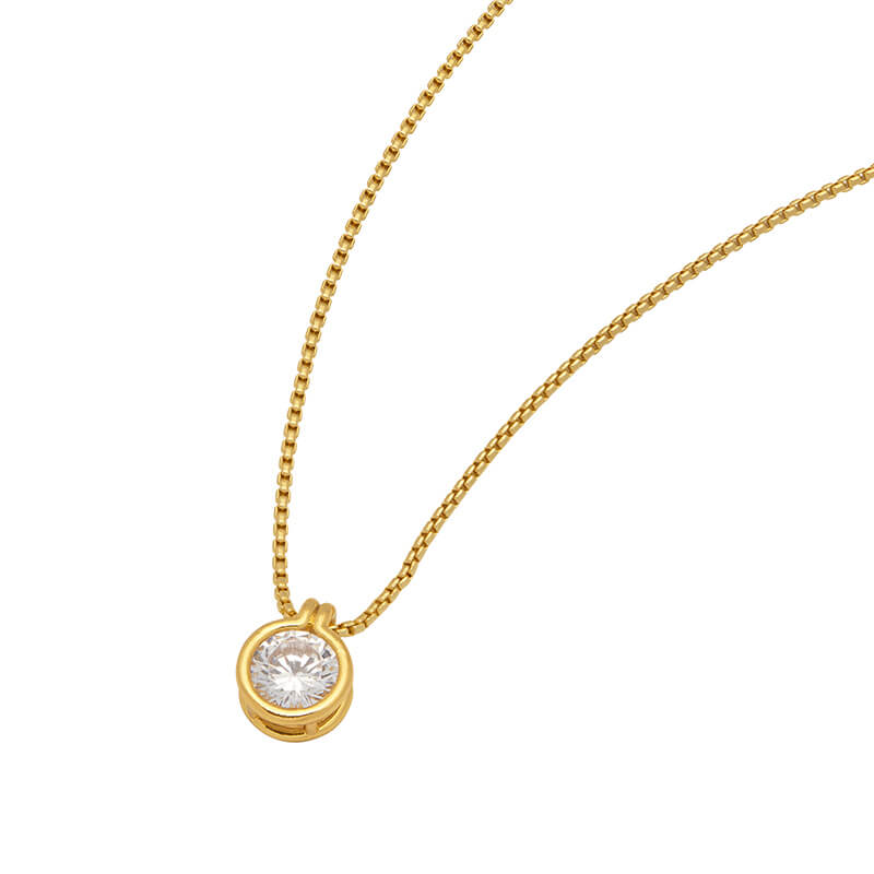 CZ Cubic Zirconia Pendant Necklace for Women - Elegant & Sparkling Jewelry Gift for Birthday, Anniversary, Valentine's Day