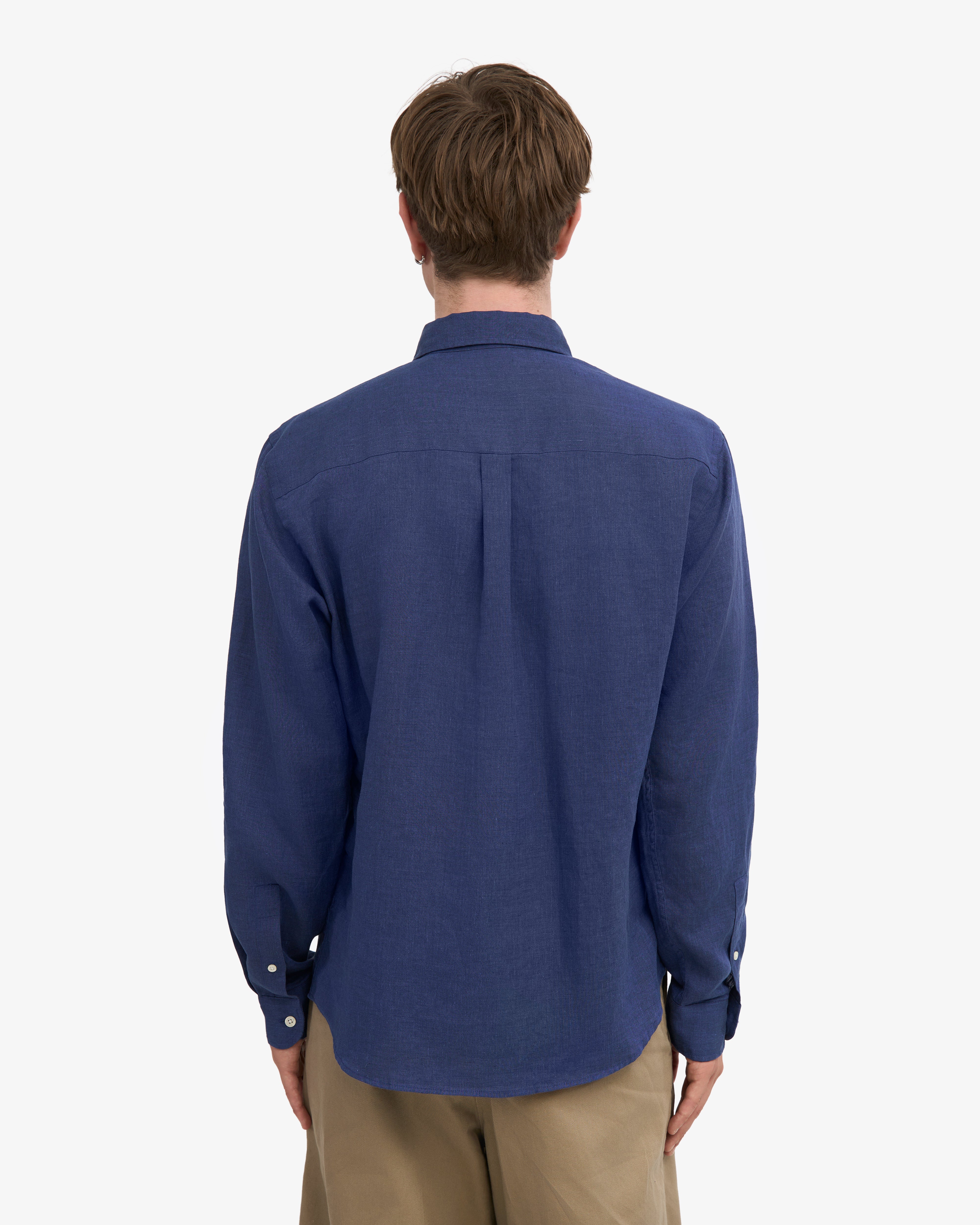 Premium Linen Shirt for Men - Breathable & Comfortable Petrol Blue Casual Button Down Shirt - Perfect for Summer, Beach, and Outdoor Activities