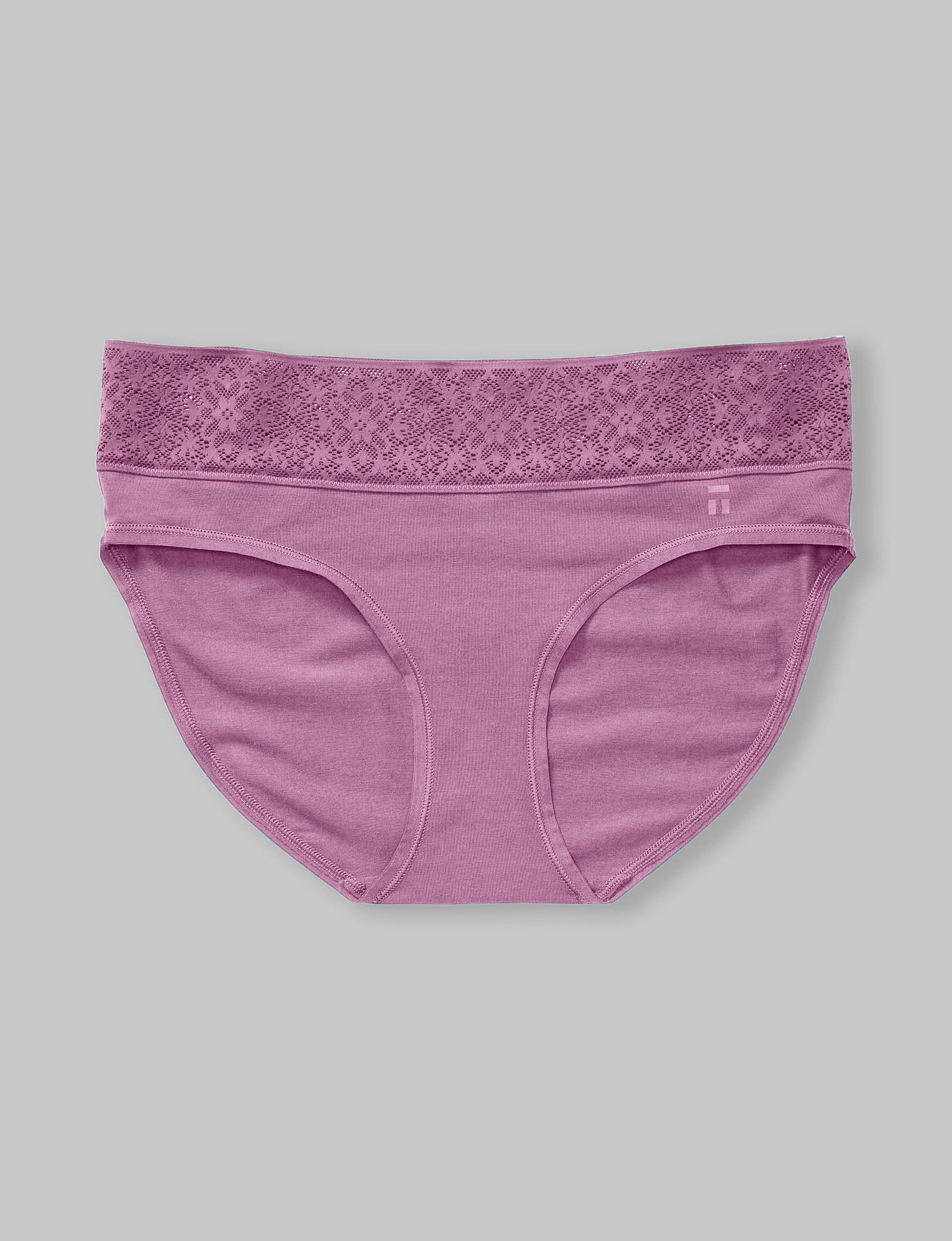 Women's Breathable Cotton Underwear with Lace Waistband - Soft Comfortable Panties for Everyday Wear & Sleep
