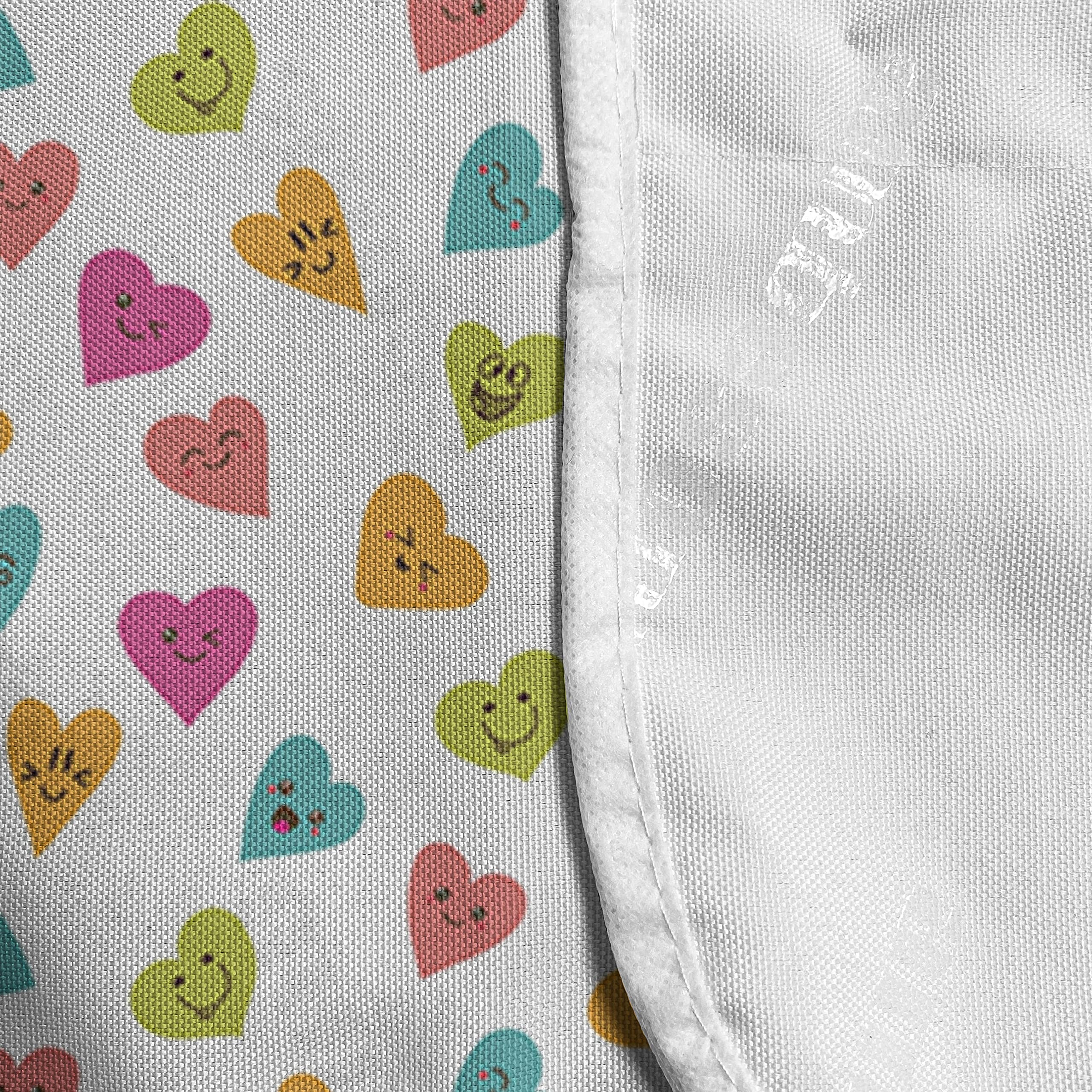 Ambesonne Hearts Microwave Oven Cover - Waterproof Kitchen Organizer with Pockets, 36