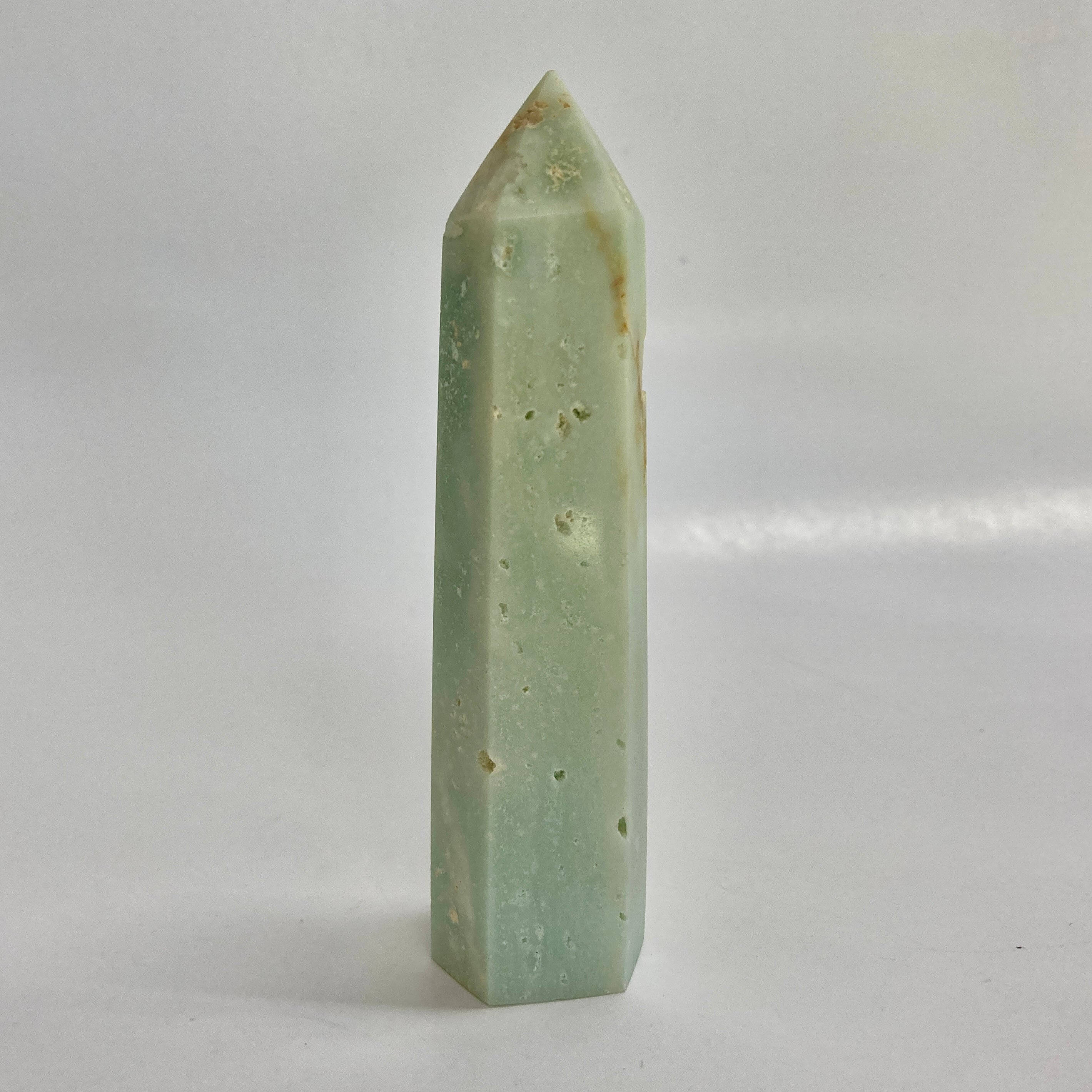 Amazonite Point - Natural Healing Crystal for Meditation, Chakra Balancing & Energy Cleansing | Perfect for Home Decor, Yoga Spaces & Spiritual Gifts