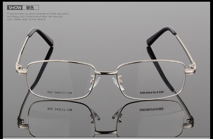 Bclear Thick Gold Plated Men's Eyeglasses S902 Full Frame Glasses for Men - Stylish & Durable Eyewear for Work, Driving, and Everyday Use