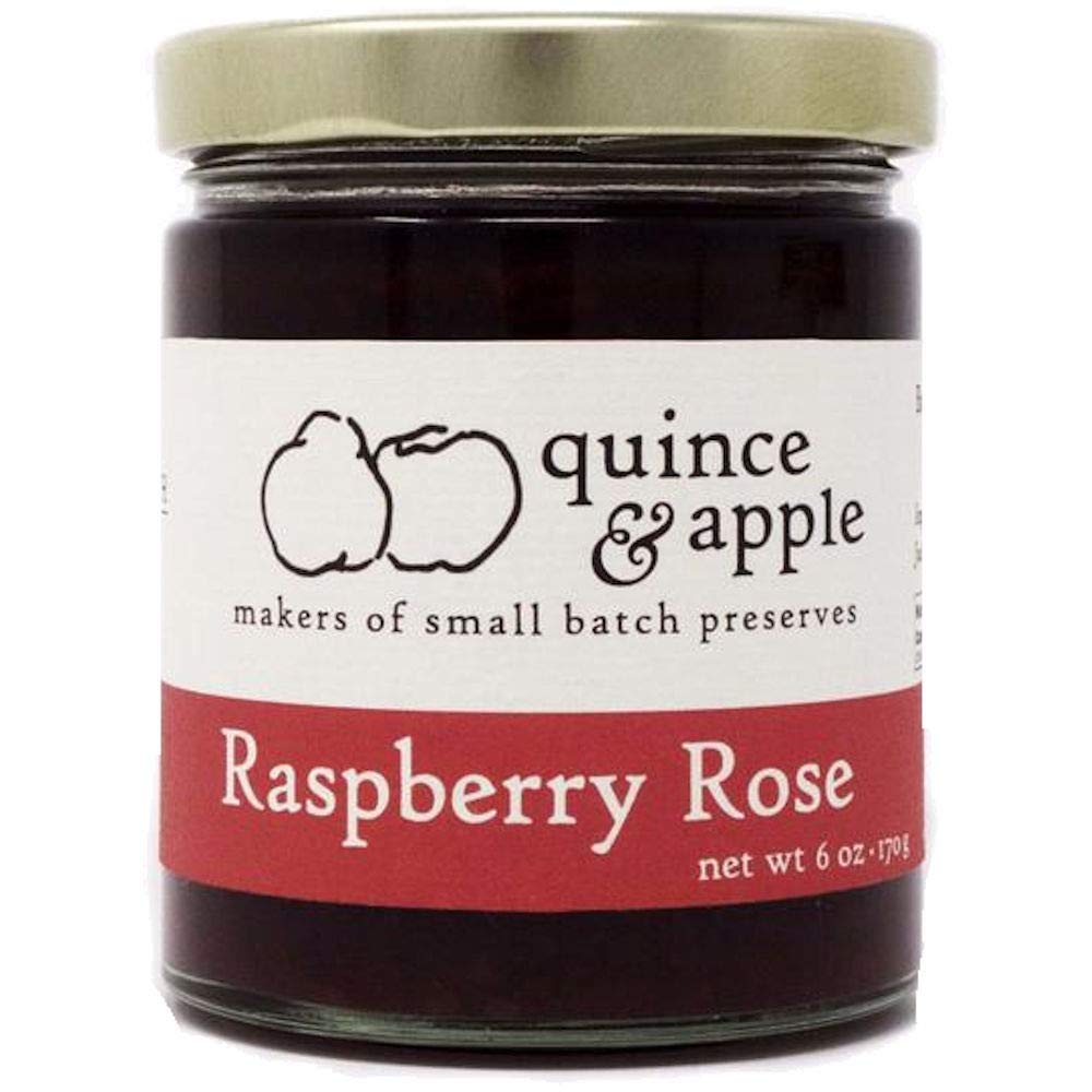 Premium Raspberry Rose Jam - 6 oz Jar (Pack of 3) | Artisan Fruit Preserves for Breakfast, Desserts & Gift Giving | Gourmet Spread for Toast, Scones & Cheese Boards