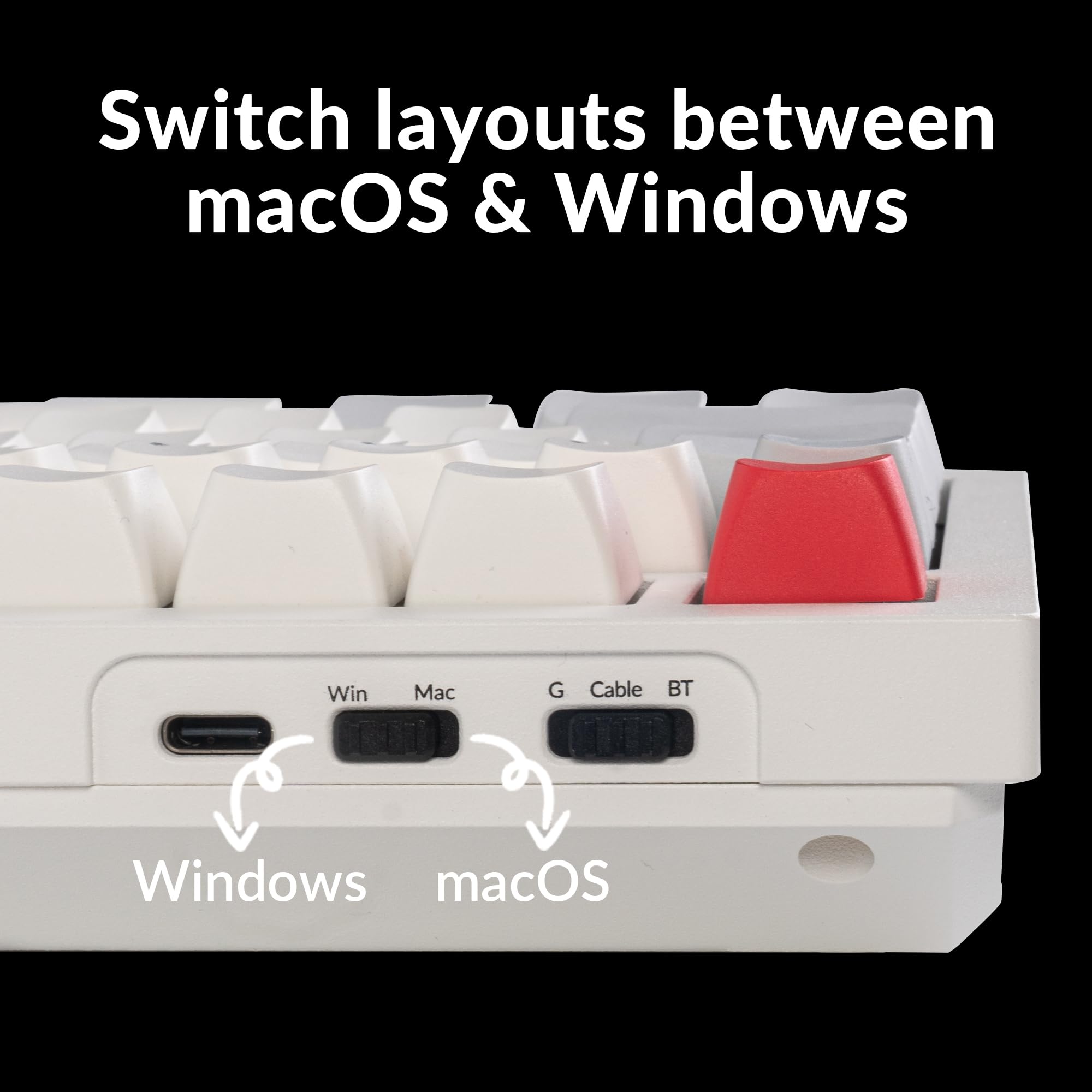 Keychron Q6 Max Full Size Custom Mechanical Keyboard - QMK/VIA Programmable, Wireless Bluetooth/2.4GHz/USB-C, RGB Backlit, Hot-Swappable Gateron Brown Switches for Mac/Windows/Linux (White) - Perfect for Office Work, Gaming & Programming