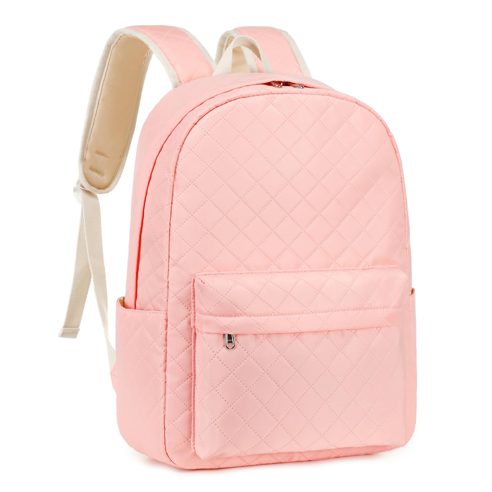 Natayoo Large Water Resistant Lightweight Backpack for Teen Girls - Pink School Bookbag with Laptop Compartment | Perfect for High School, College, Travel & Daily Use