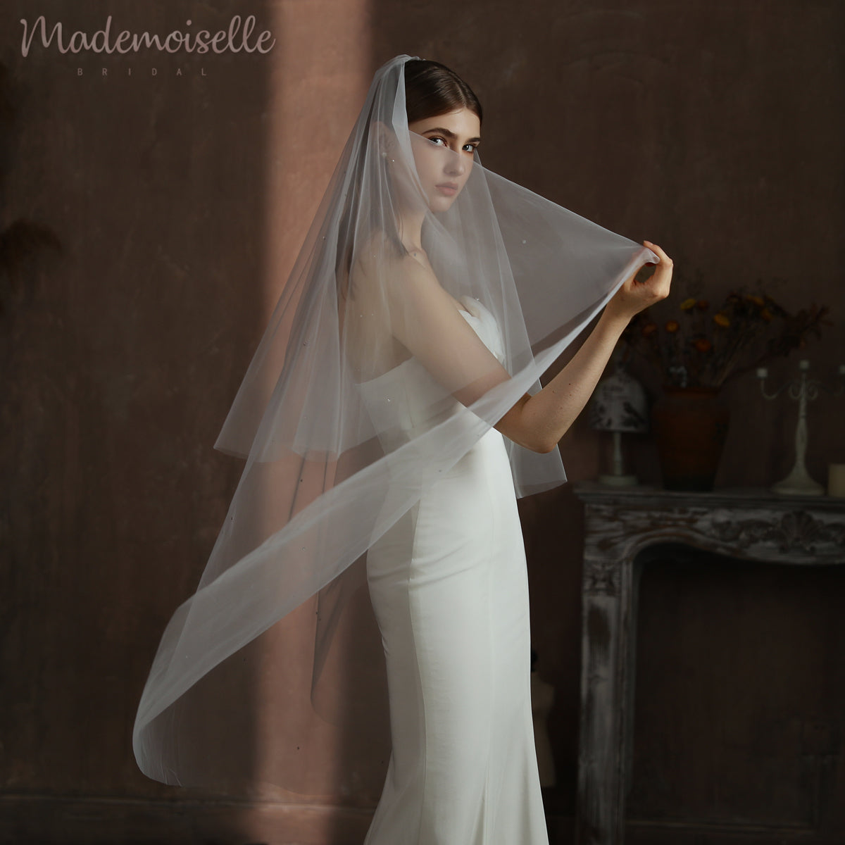 Eliza Veil - Elegant Bridal Veil for Weddings & Special Occasions | Perfect for Brides, Prom & Formal Events