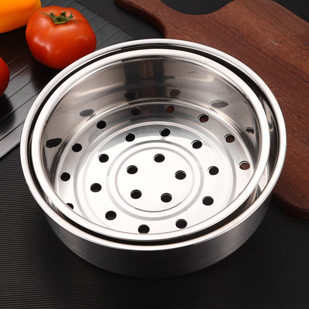 Premium Stainless Steel Steamer Basket for Cooking - Vegetable, Dumpling & Bun Steamer Insert for Pots - Perfect for Dim Sum, Healthy Meals & Kitchen Food Prep