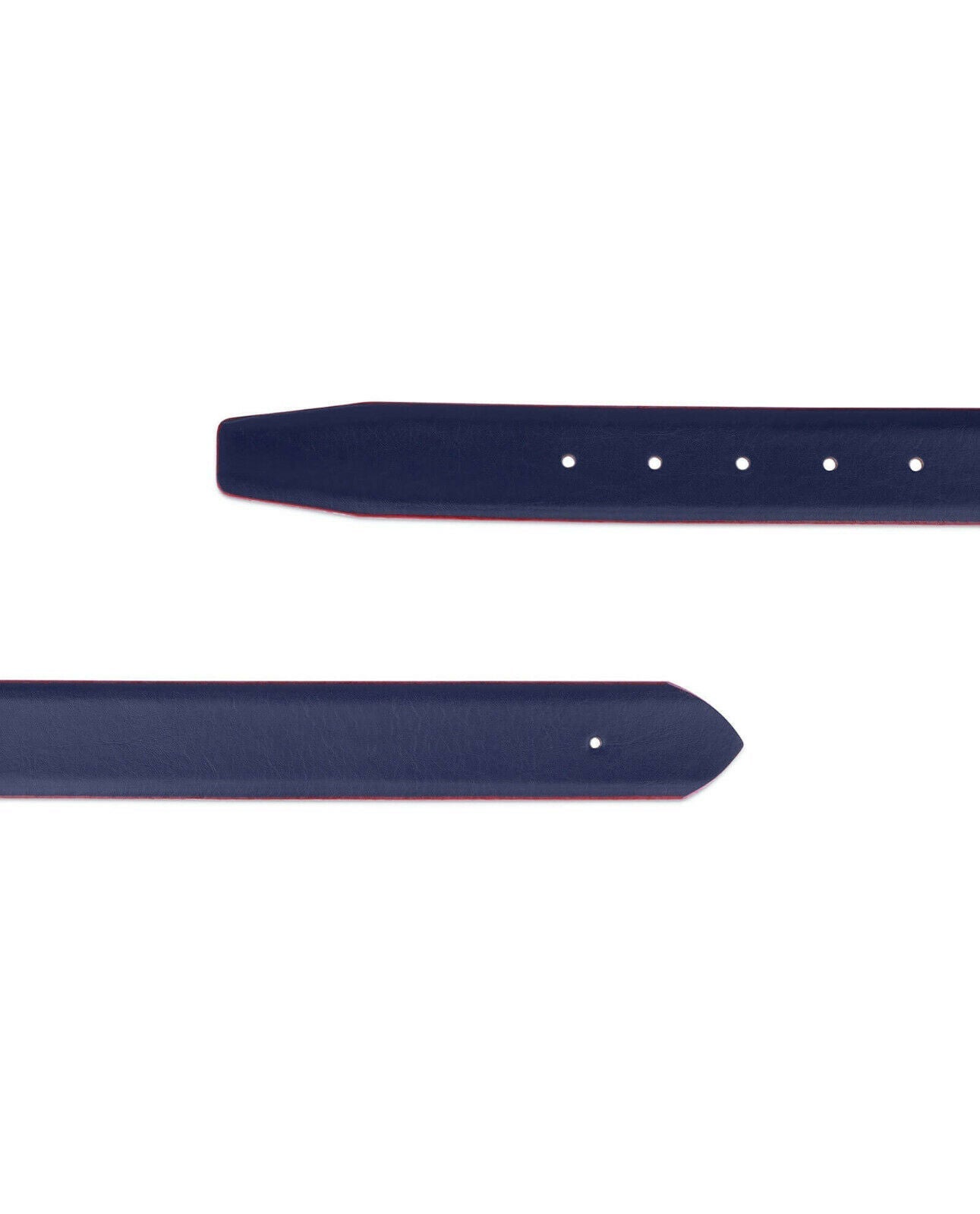 MontBlanc Belt Replacement Strap - Navy Blue Buckle-Free Design for Men's Dress Belts | Perfect for Office, Business & Formal Occasions