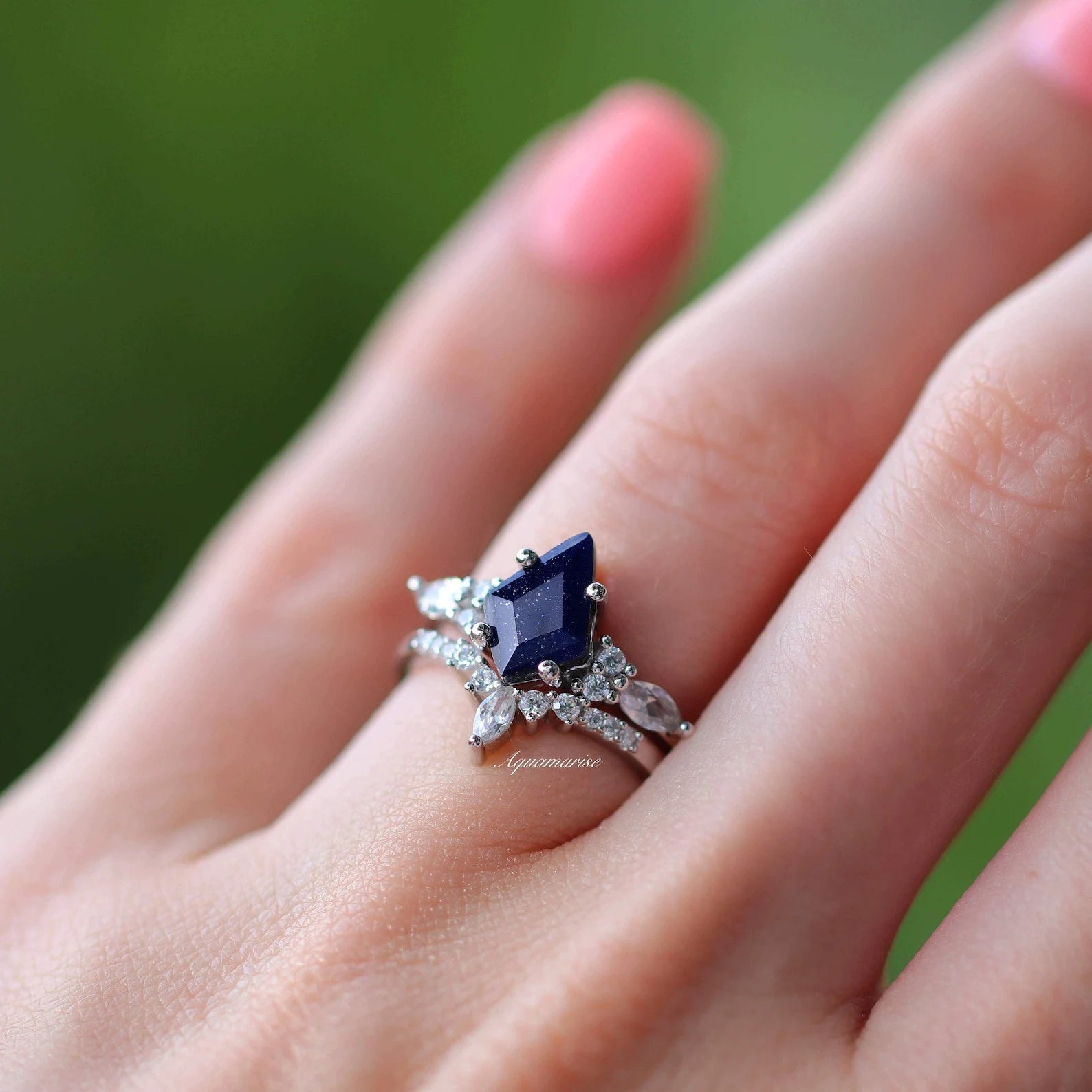 Skye Kite™ Starry Night Couple Rings - Matching His & Hers Wedding Bands with Celestial Design - Perfect for Anniversaries, Engagements and Romantic Gifts