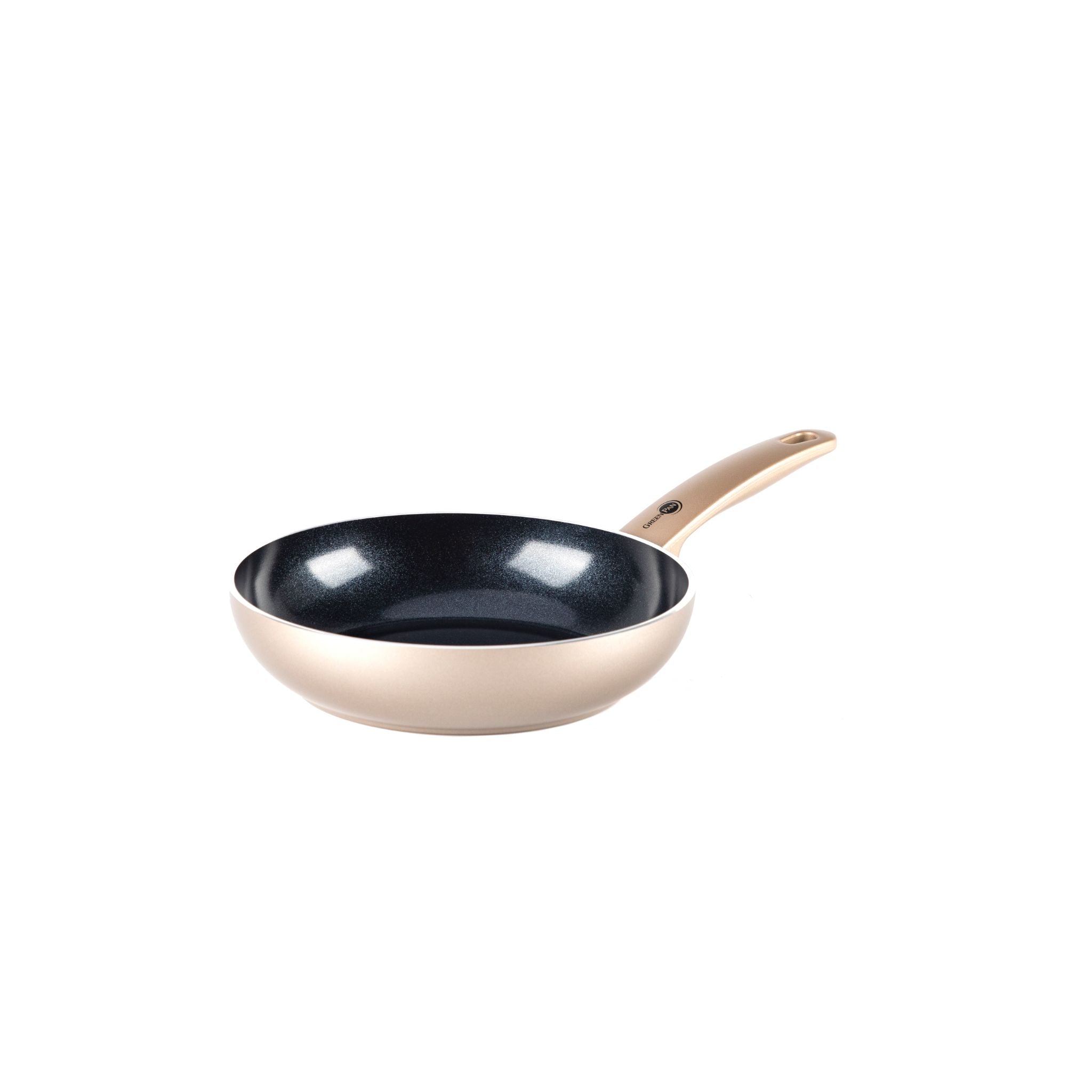 GreenPan Cambridge Bronze 24cm Non-Stick Deep Fry Pan with Thermolon Ceramic Coating - Healthy Cooking, Oven & Dishwasher Safe - Perfect for Frying, Searing & Sauteing (GPCBR675921)