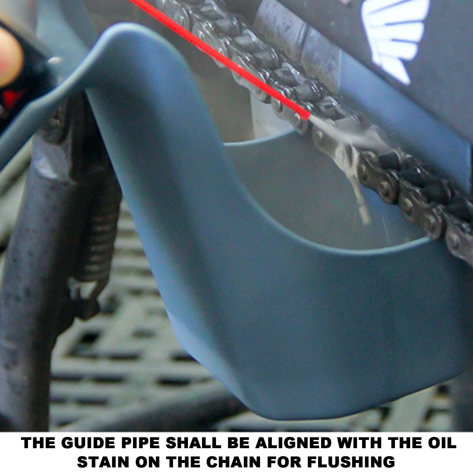Motorcycle Chain Oil Storage Tool Box - Splash-Proof Chain Cleaning Kit with Anti-Spray Design | Essential Motorcycle Maintenance Accessory for Chain Lubrication & Cleaning | Perfect for Garage, Roadside & DIY Motorcycle Care