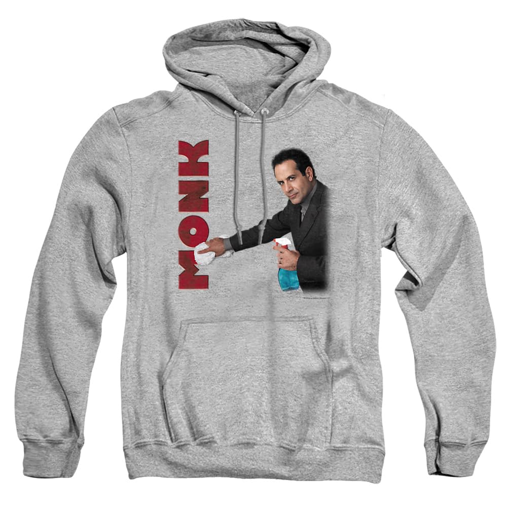 Trevco Monk Clean Up Unisex Adult Pullover Hoodie - Soft Cotton Sweatshirt for Men & Women - Casual Wear, Lounge, Gym, Street Fashion