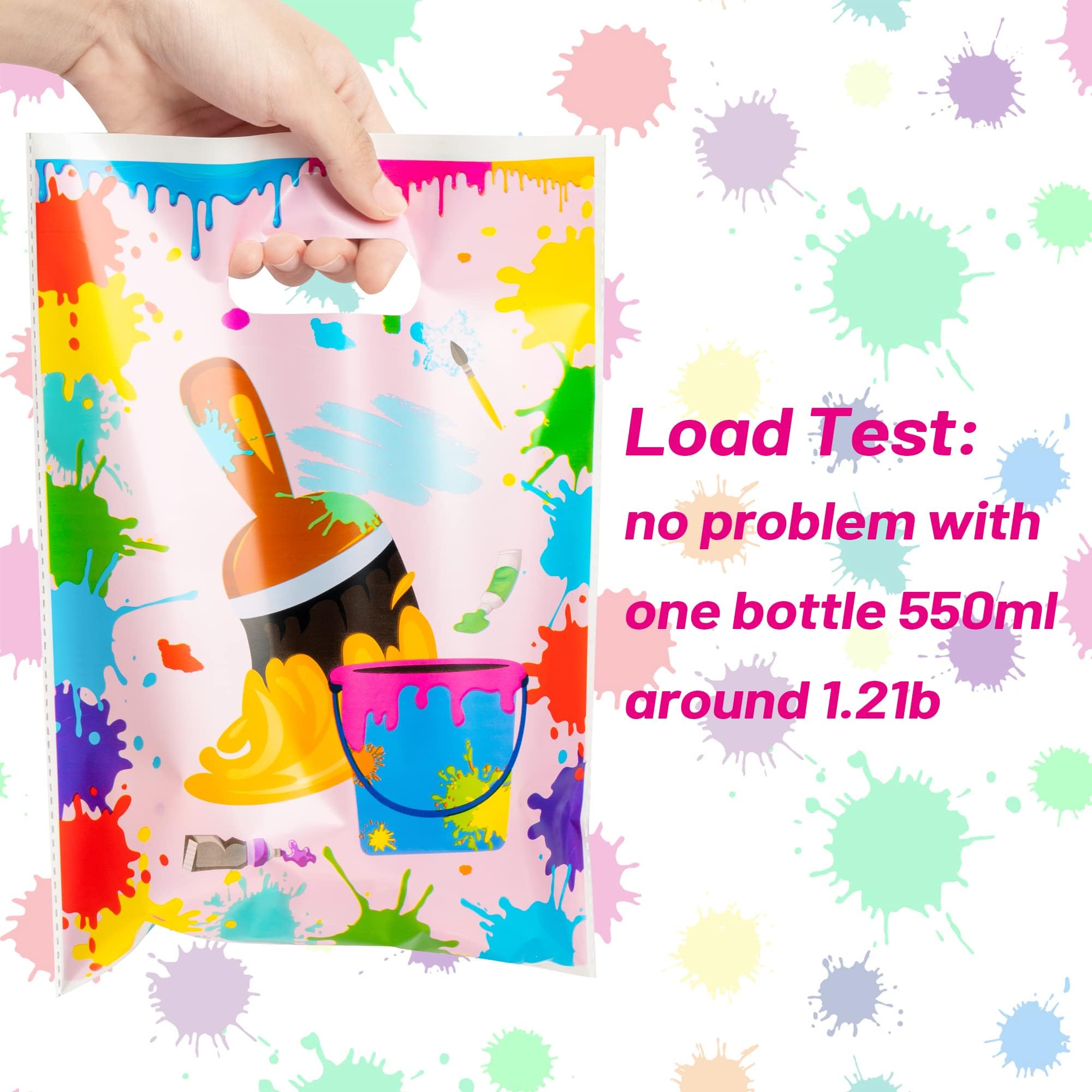 50Pcs Art Paint Party Favor Bags - Creative Artist Themed Birthday Goody Bags, Candy Treat Bags & Party Decor Supplies for Kids - Perfect for Art Birthday Parties, School Events & Craft Activities