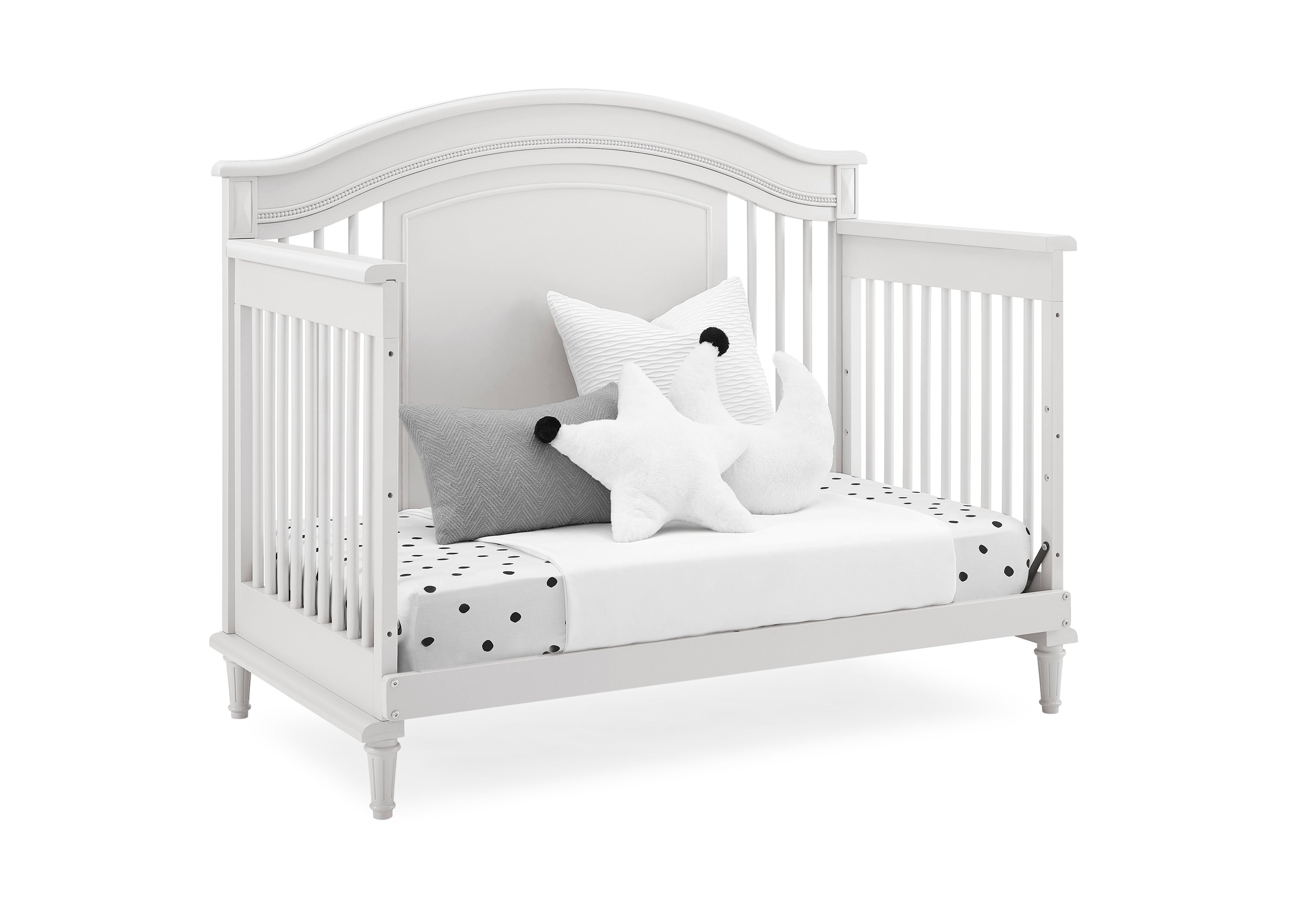 Juliette 6-in-1 Convertible Crib - Baby Crib to Toddler Bed, Daybed & Full Size Bed - Safe Nursery Furniture for Boys & Girls - Perfect for Newborns, Infants & Growing Kids