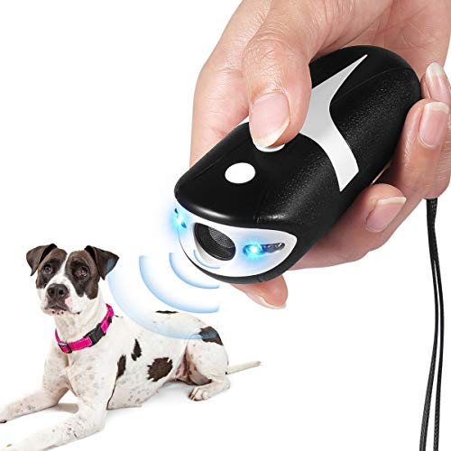 Ultrasonic Dog Repellent - Handheld Infrared Bark Control Device for Small & Large Dogs | Stop Excessive Barking, Protect Your Yard & Home Security | Perfect for Walking, Jogging & Outdoor Activities